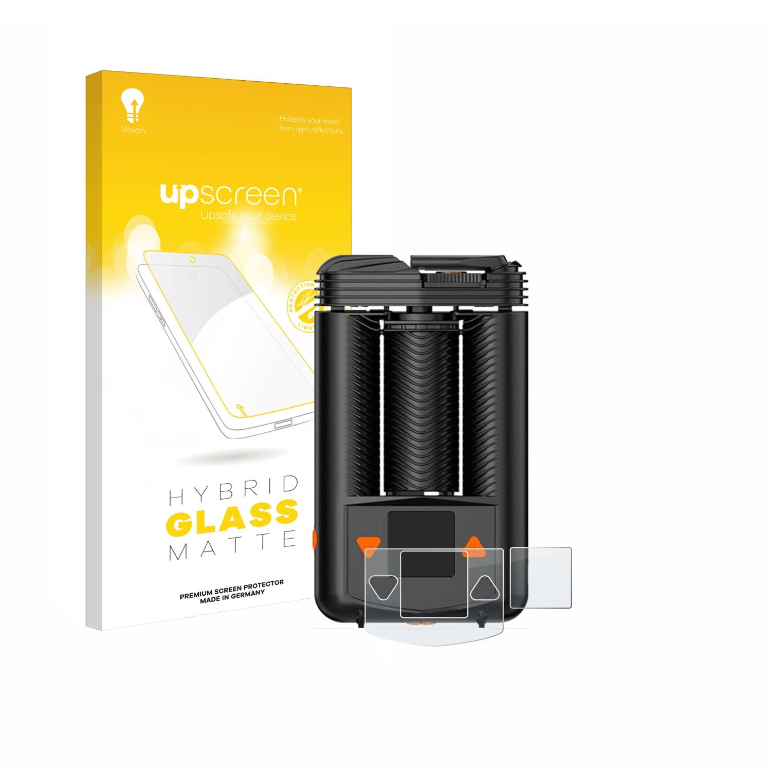 upscreen Hybrid Glas Matt Panzer-Folie für Storz & Bickel Mighty +