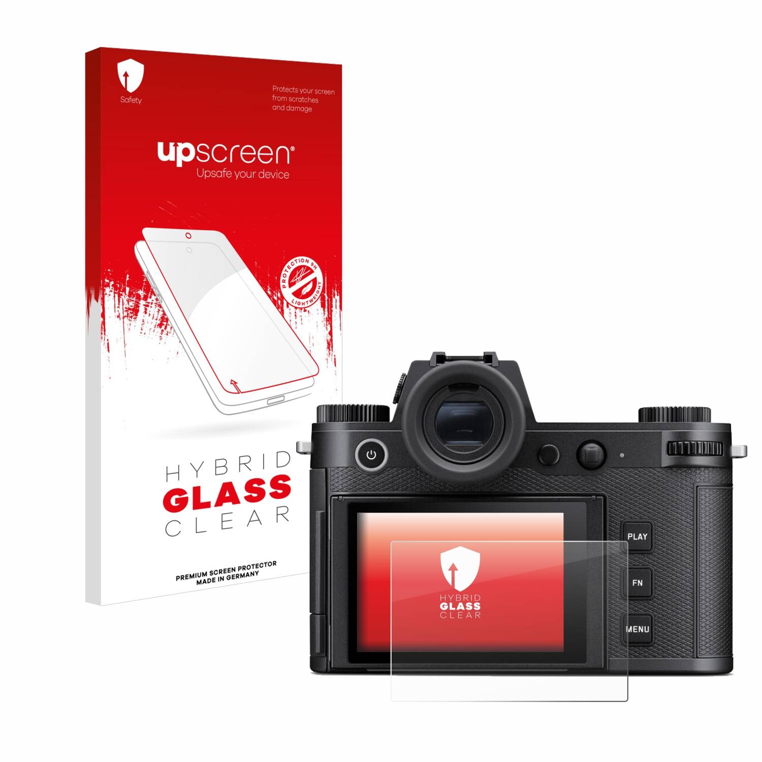 upscreen Flexible Schutz Glas Folie für Leica SL3 / SL3-S Schutzglas 9H Hybridglas Klar