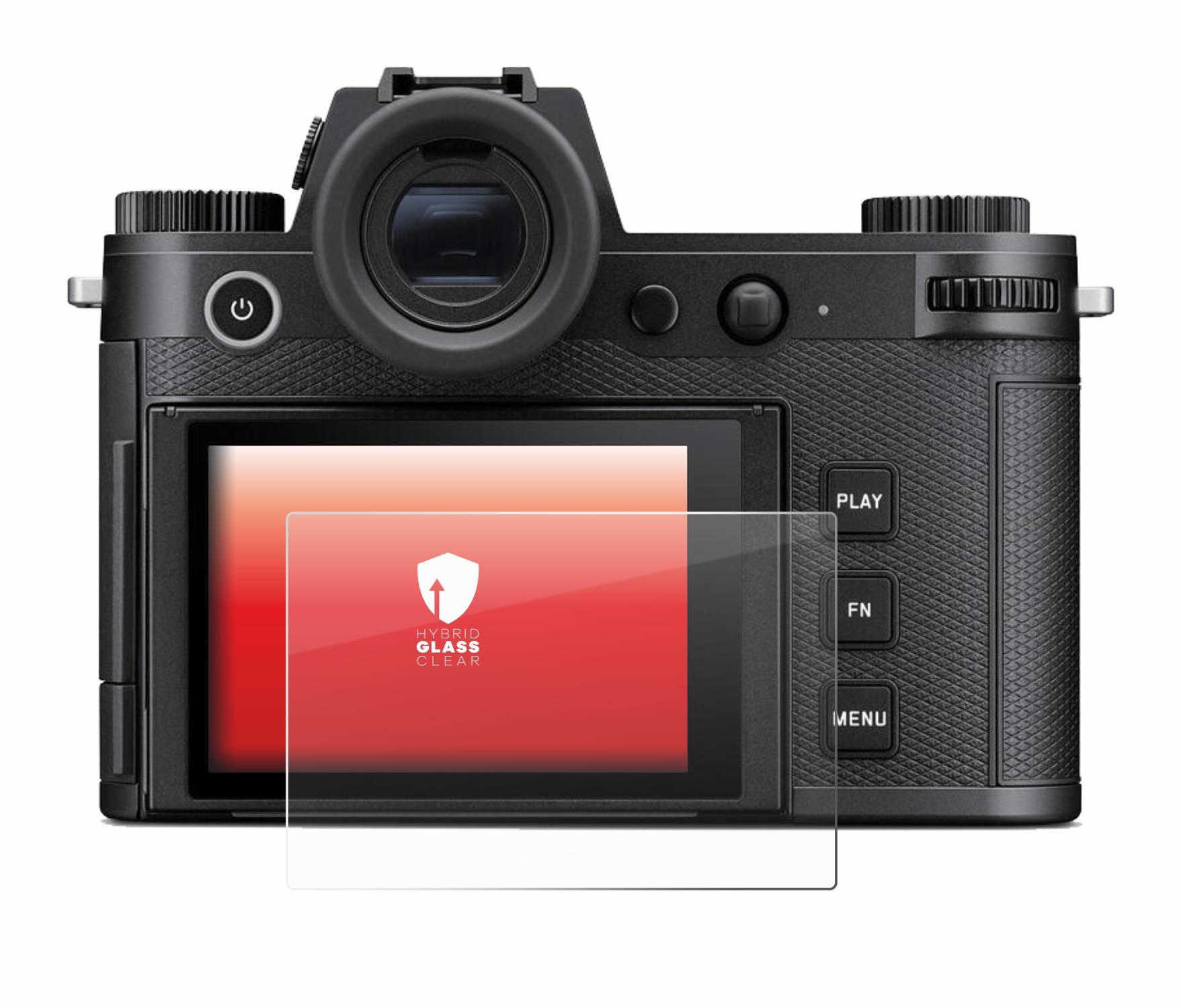 upscreen Flexible Schutz Glas Folie für Leica SL3 / SL3-S Schutzglas 9H Hybridglas Klar