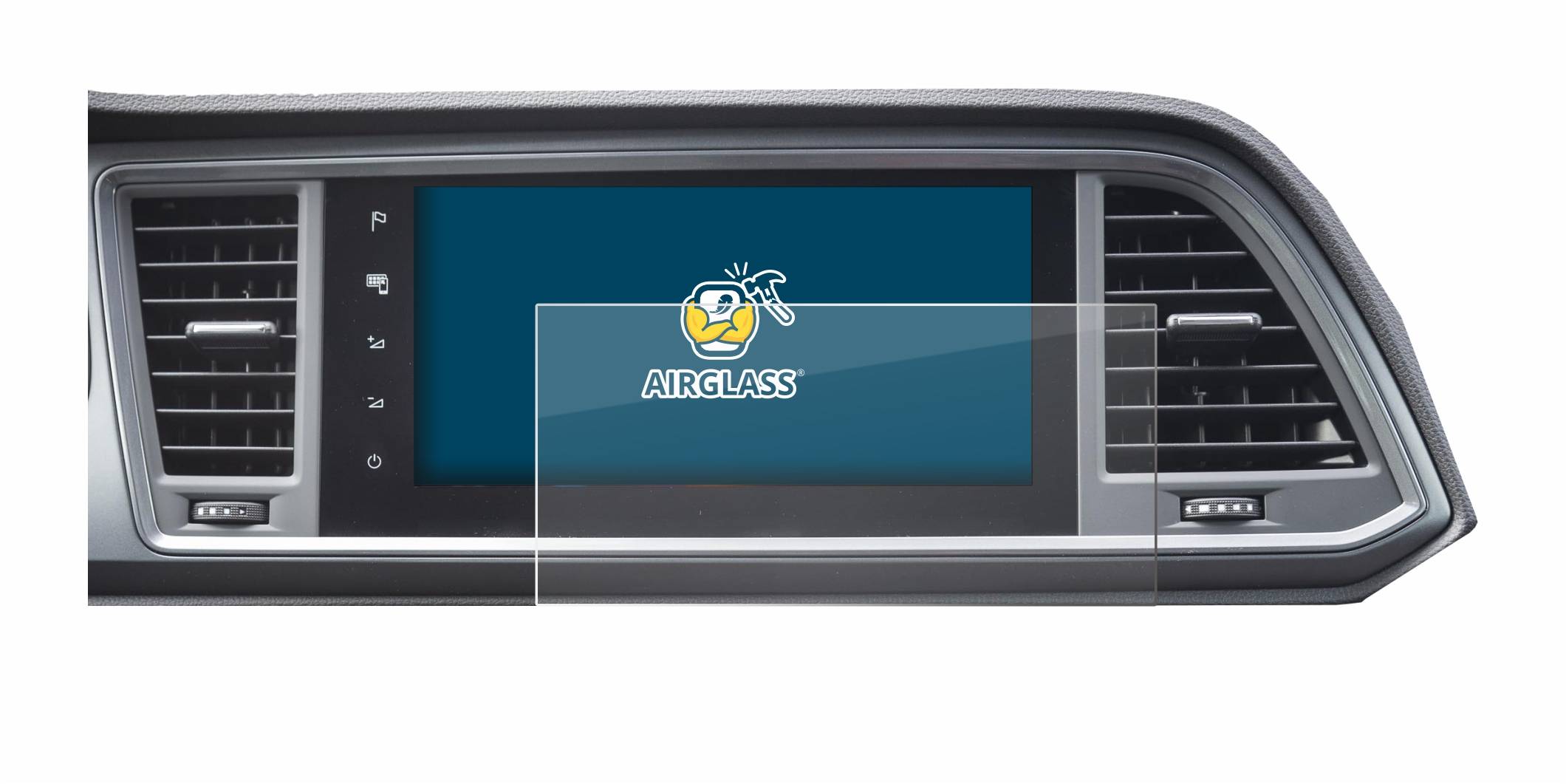BROTECT AirGlass Glas Schutz-Folie für Seat Cupra Ateca Facelift 2021 MiB 3 - Schutzglas