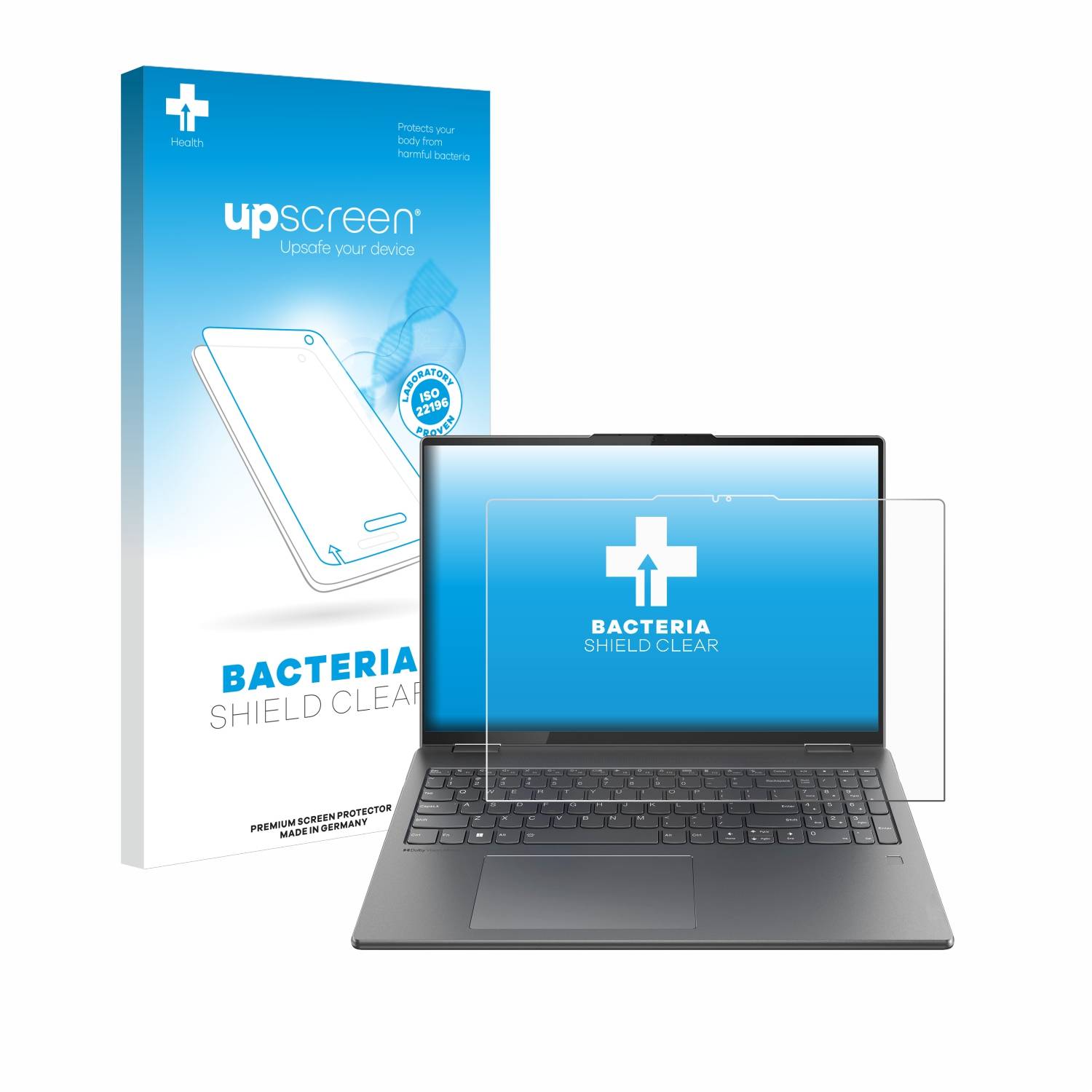 upscreen Bacteria Shield Schutzfolie für Lenovo Yoga 7i 2-in-1 Gen 9 16 - Antibakteriell