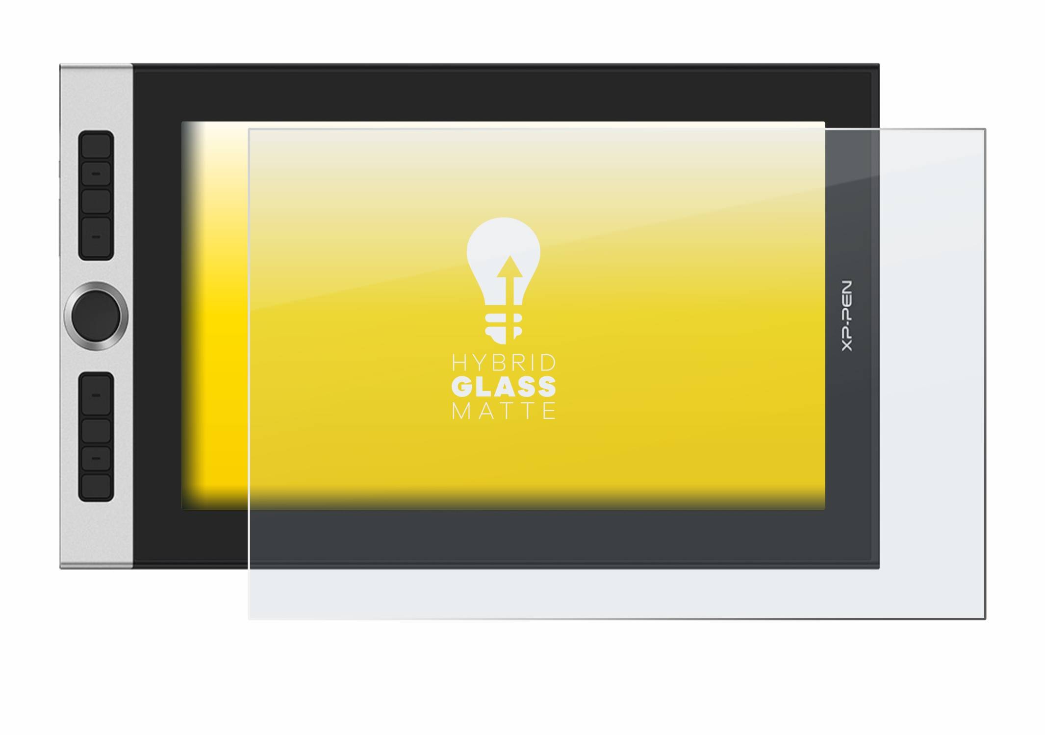 upscreen Flexible Schutz Glas Folie für XP-Pen Innovator 16 Schutzglas 9H Hybridglas Matt Entspiegelt