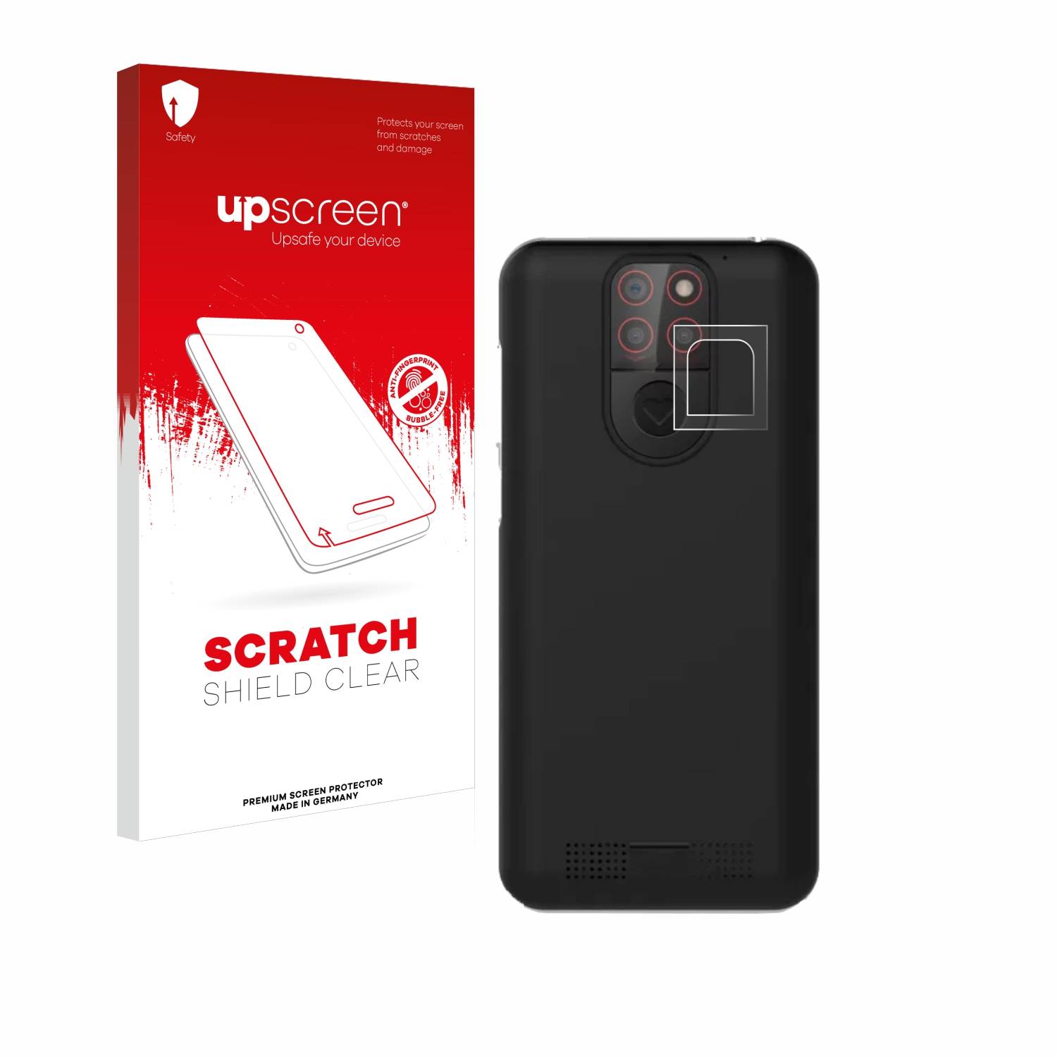 upscreen Scratch Shield Schutzfolie für Emporia Smart 5 Mini (NUR Kameraschutz)