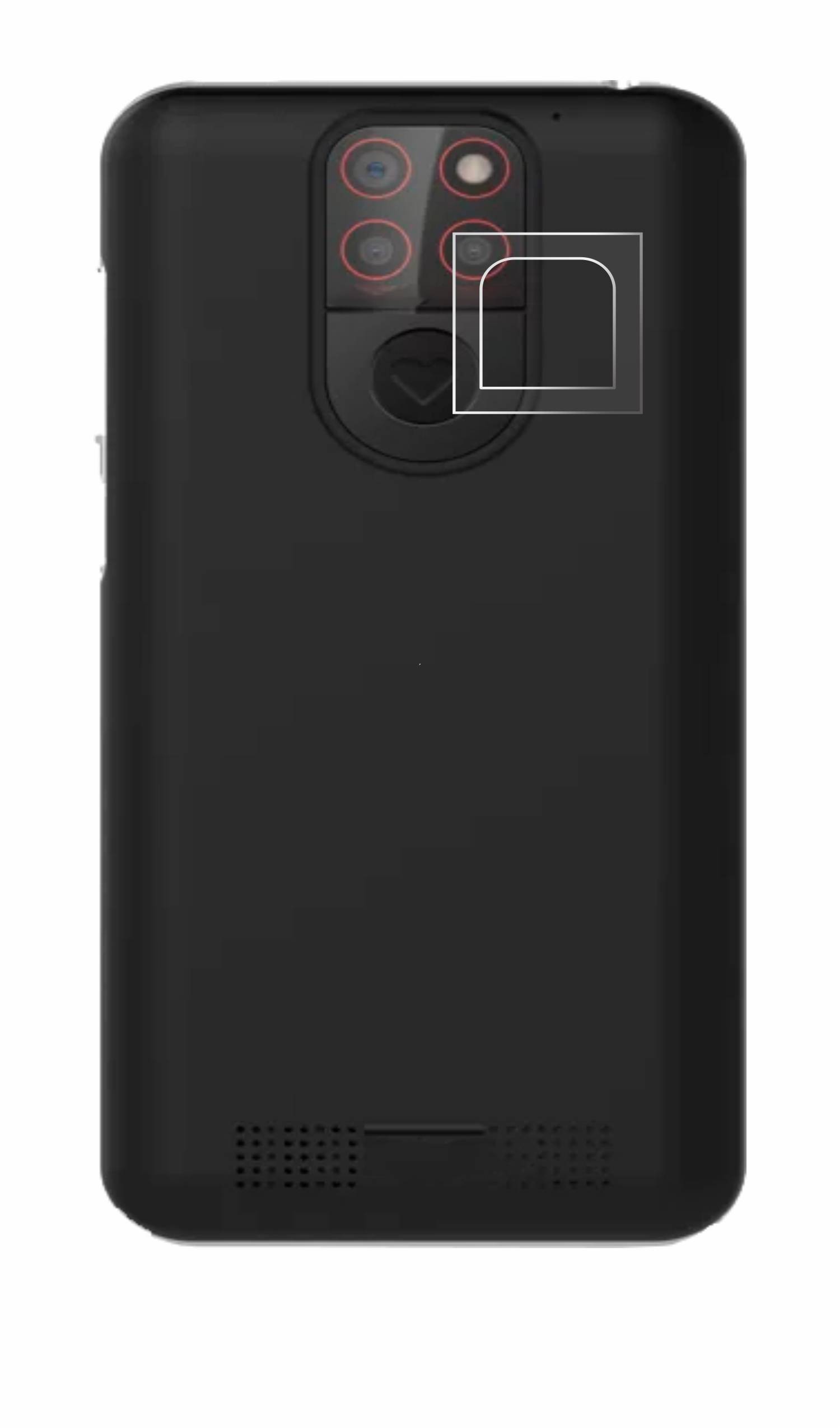 upscreen Scratch Shield Schutzfolie für Emporia Smart 5 Mini (NUR Kameraschutz)