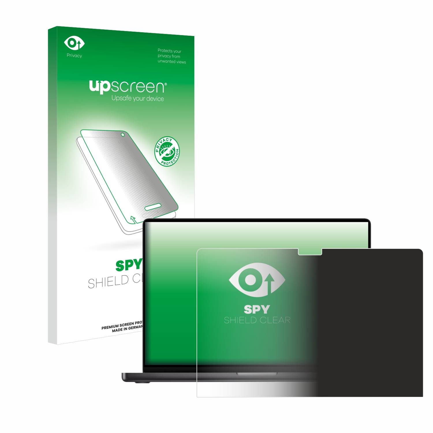 upscreen Spy Shield Sichtschutz-Folie für Apple MacBook Pro 16 2023 M3