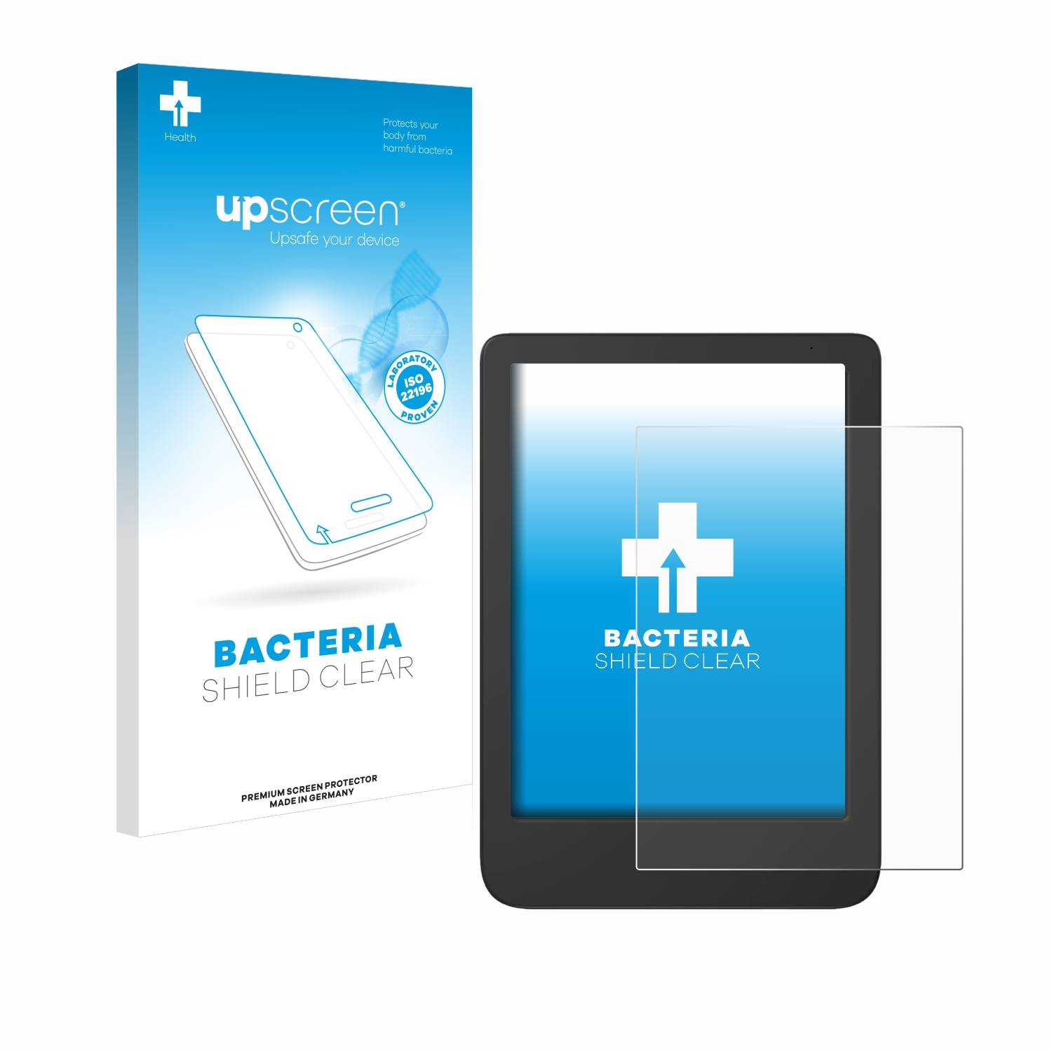 upscreen Bacteria Shield Schutzfolie für Tolino Shine 5 Color 2024 - Antibakteriell
