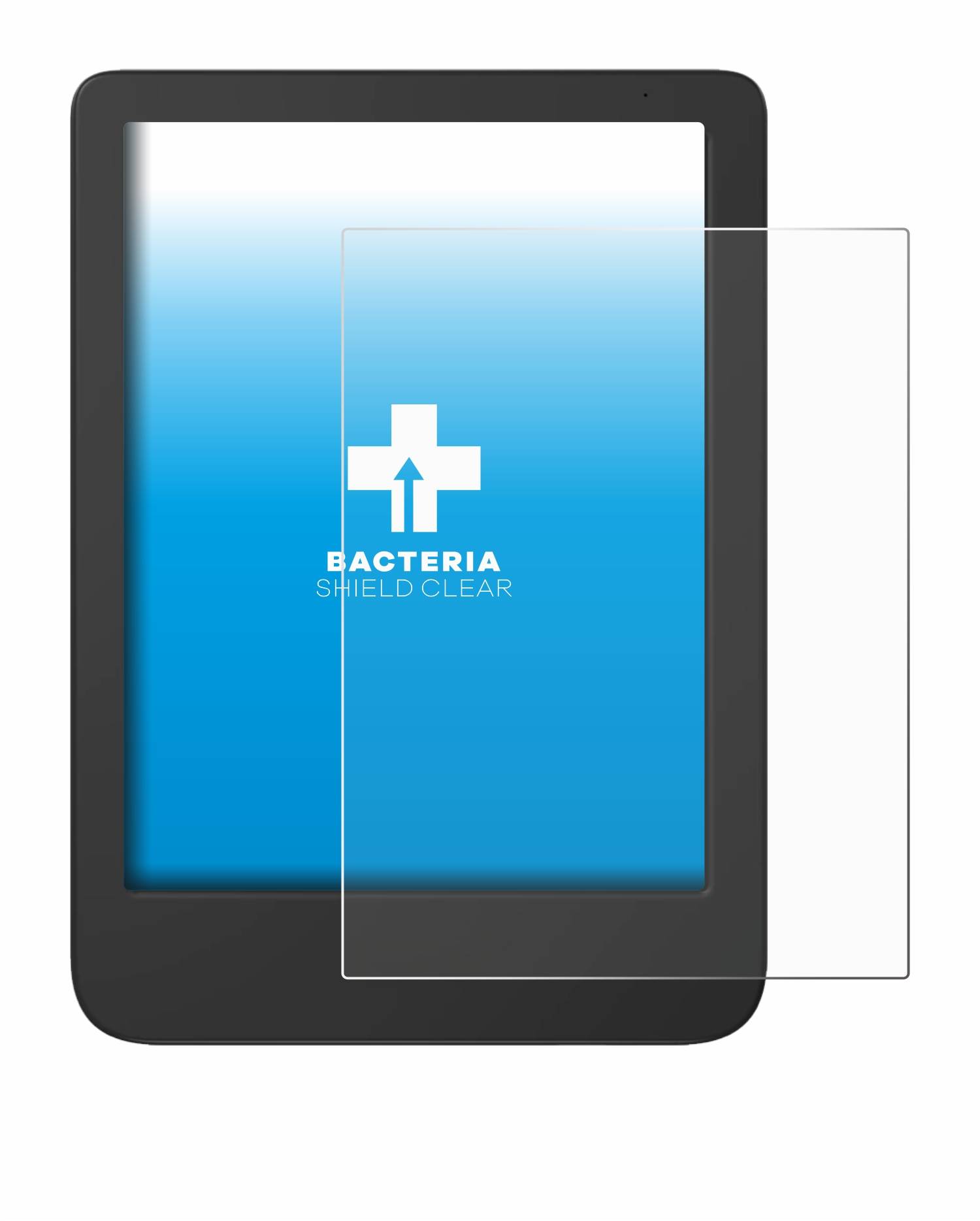 upscreen Bacteria Shield Schutzfolie für Tolino Shine 5 Color 2024 - Antibakteriell
