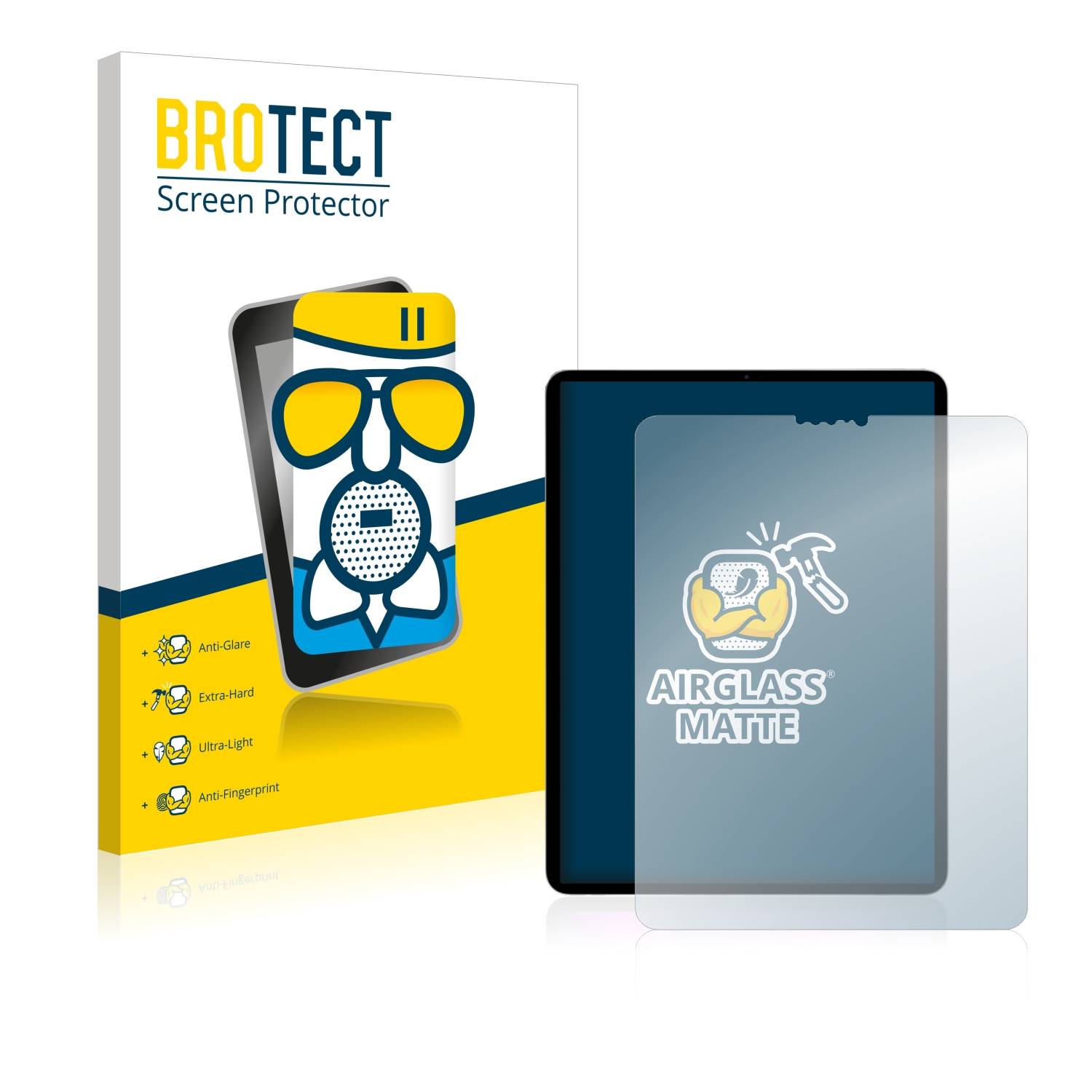 BROTECT AirGlass Matt Glas Schutz Folie für Apple iPad Pro 11 WiFi Cellular 2020 (2. Gen.)