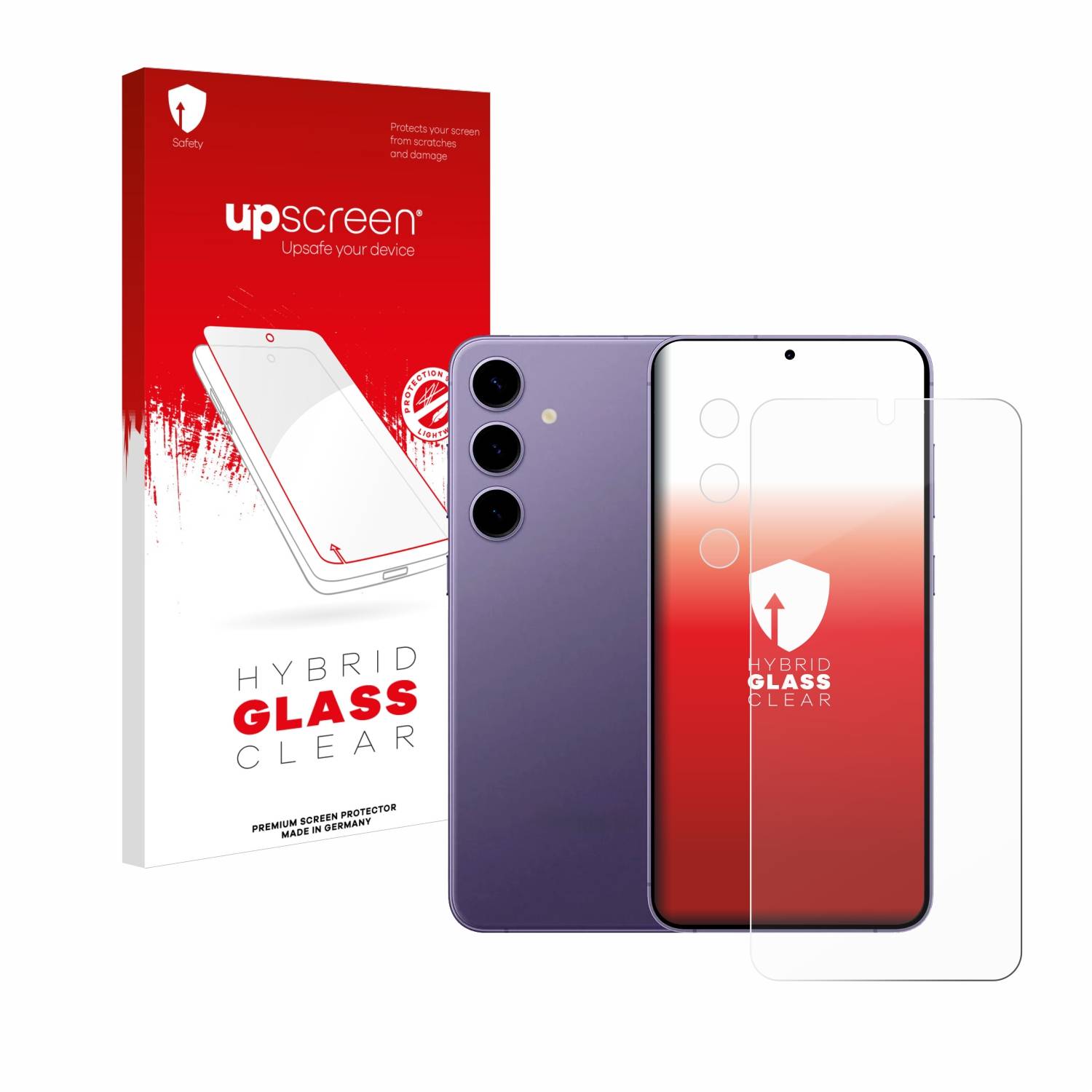upscreen Hybrid Glas Schutz-Folie für Samsung Galaxy S24 Enterprise Edition (Display+Kamera)