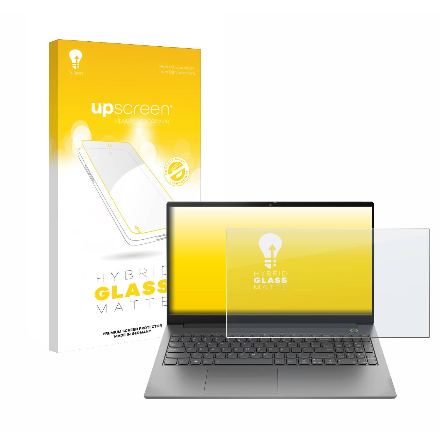 upscreen Hybrid Glas Matt Schutz-Folie für Lenovo ThinkBook 15 Gen 4