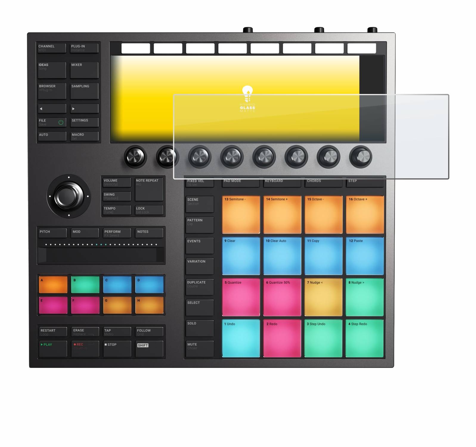 upscreen Hybrid Glas Matt Schutz-Folie für Native Instruments Maschine +