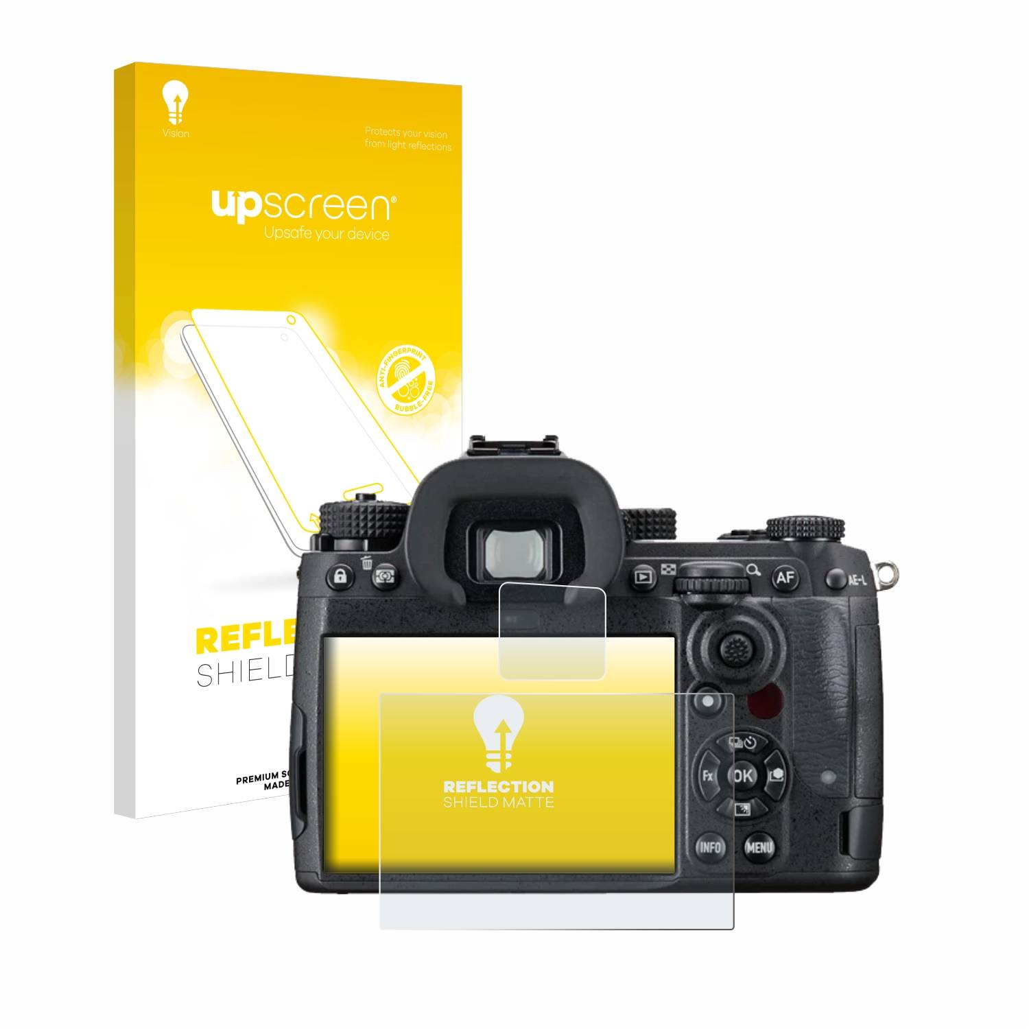 upscreen Reflection Shield Matt Schutzfolie für Pentax K-3 Mark III Monochrom