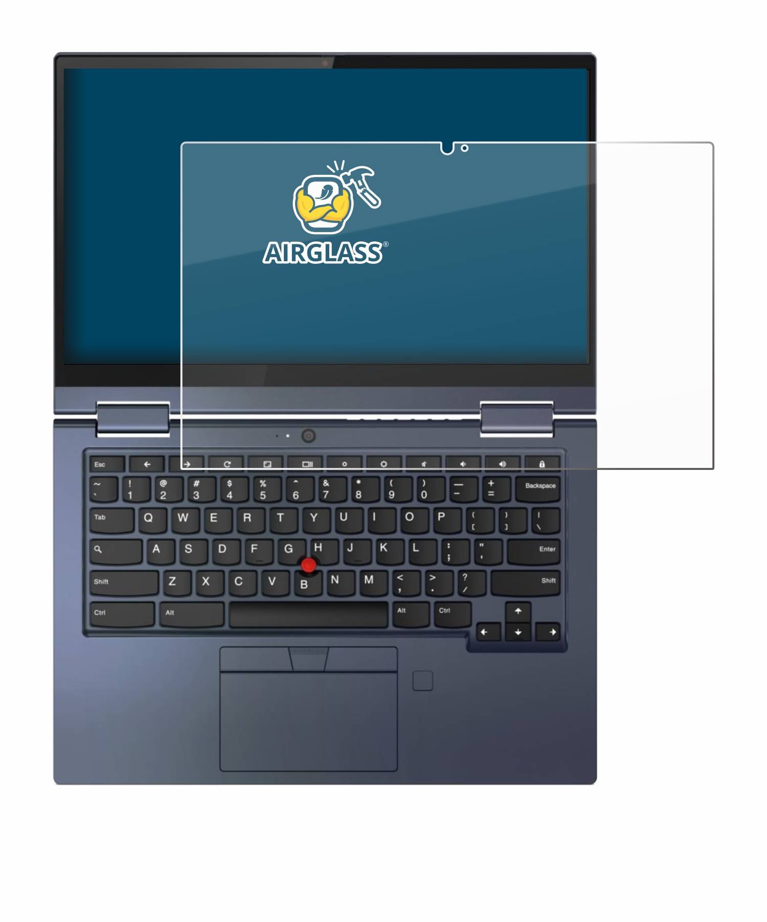 BROTECT AirGlass Glas Schutz-Folie für Lenovo ThinkPad C13 Yoga Gen 1 - Schutzglas