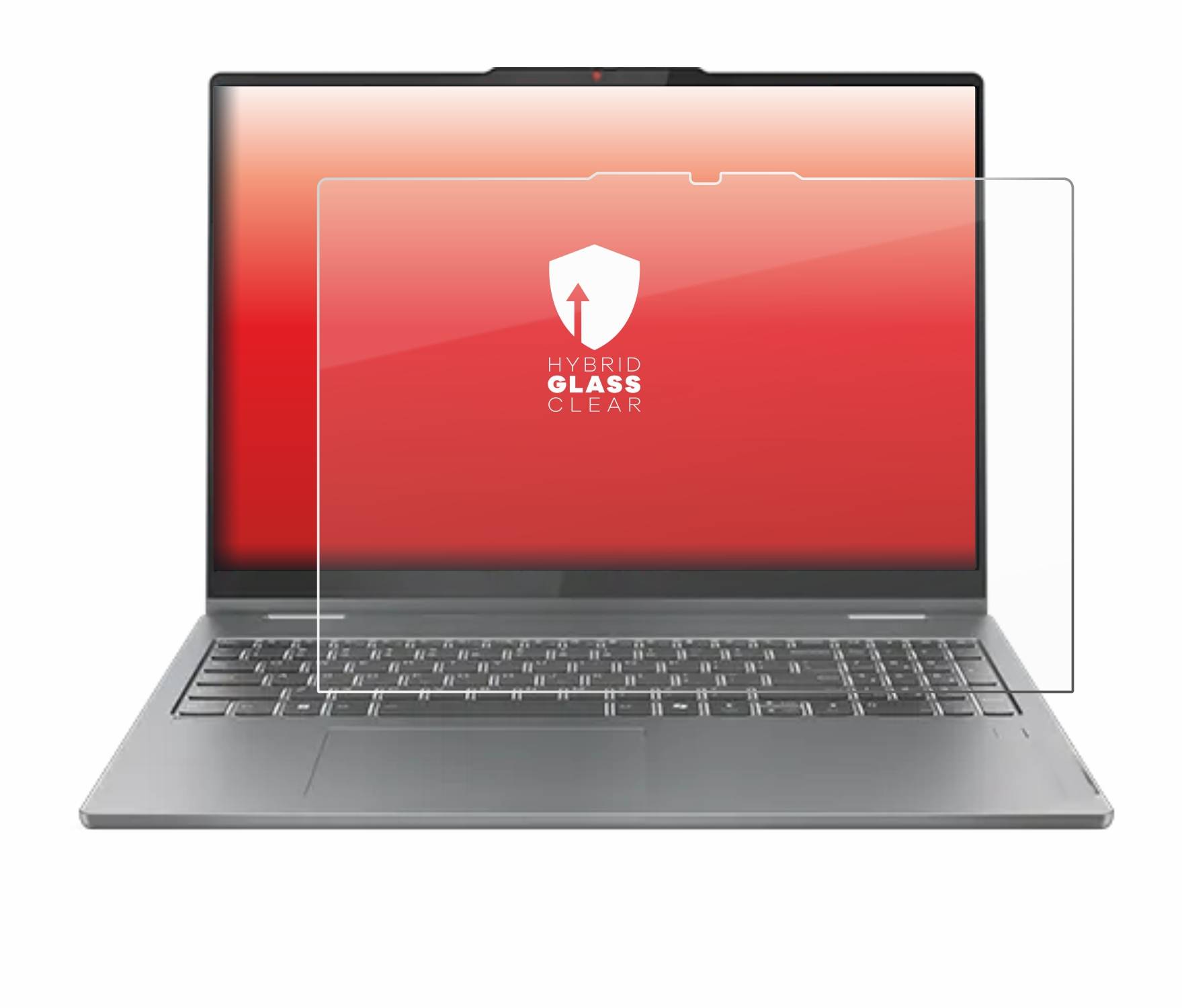 upscreen Hybrid Glas Schutz-Folie für Lenovo IdeaPad 5 2-in-1 Gen 9 16