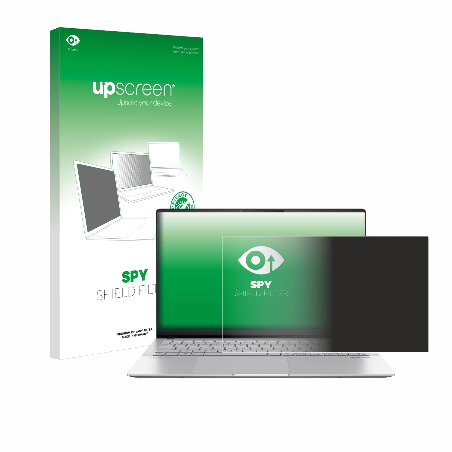 upscreen Blickschutzfilter für ASUS Vivobook S 15 S5507 Blaulichtfilter Sichtschutz Privacy Anti Spy abnehmbar