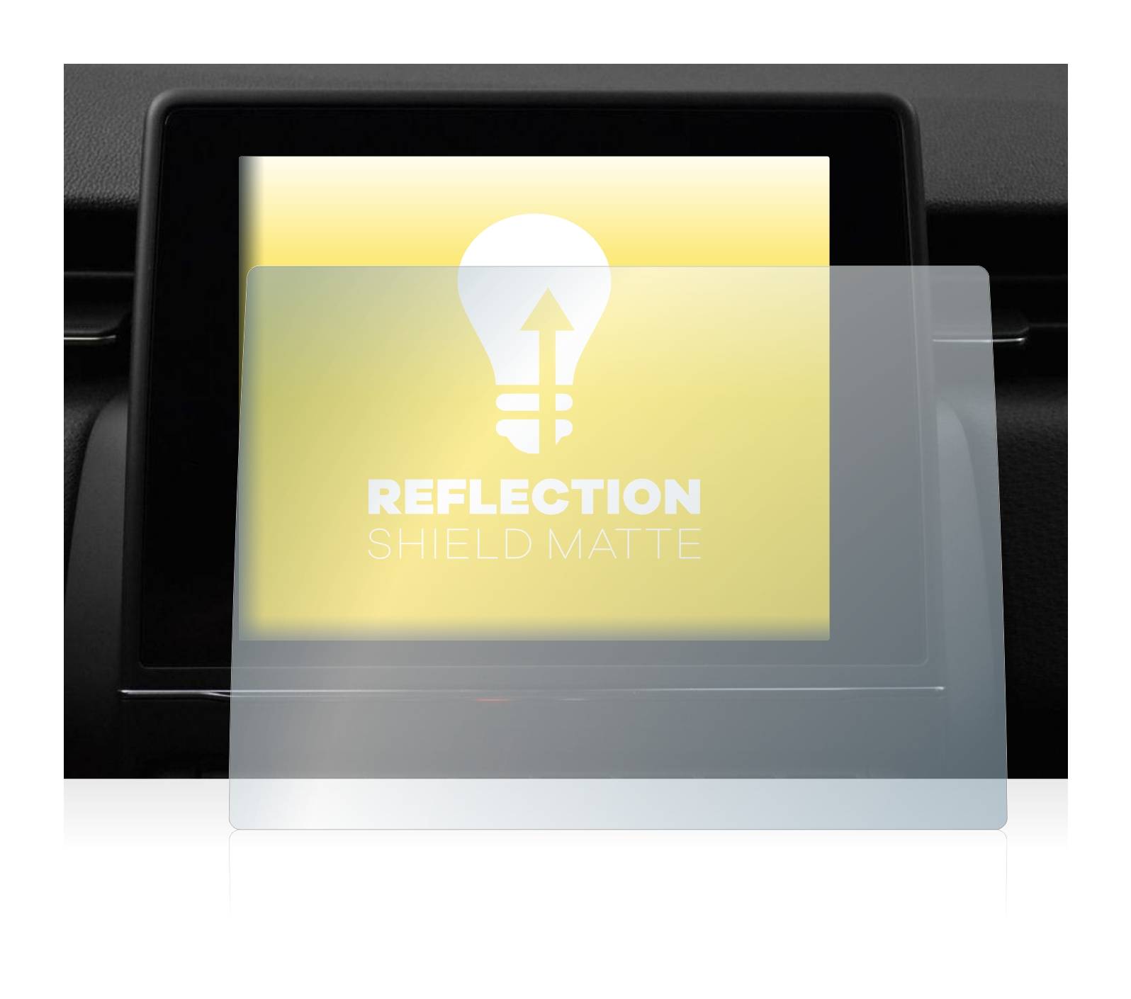 upscreen Reflection Shield Matt Schutzfolie für Renault Zoe Easy Link 7