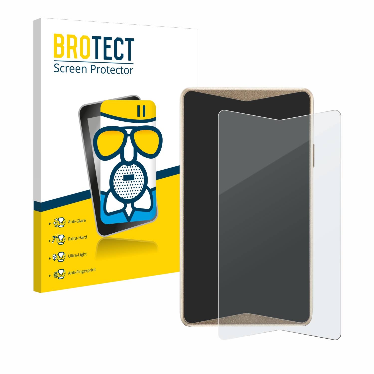 BROTECT AirGlass Matt Glas Panzer Folie für ELLIPAL Titan 2.0 Cold Wallet