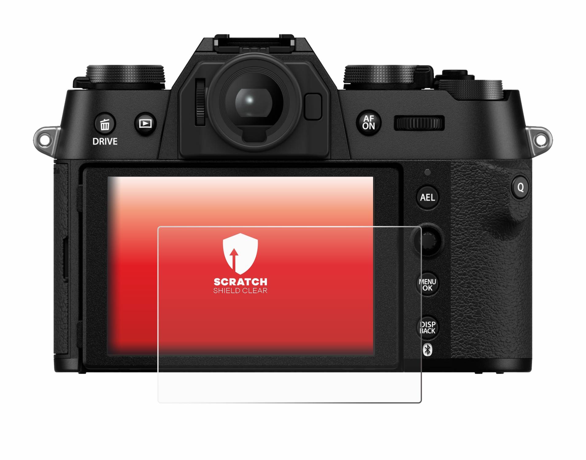 upscreen Schutzfolie für Fujifilm X-T50 Kratzschutz Anti-Fingerprint Klar
