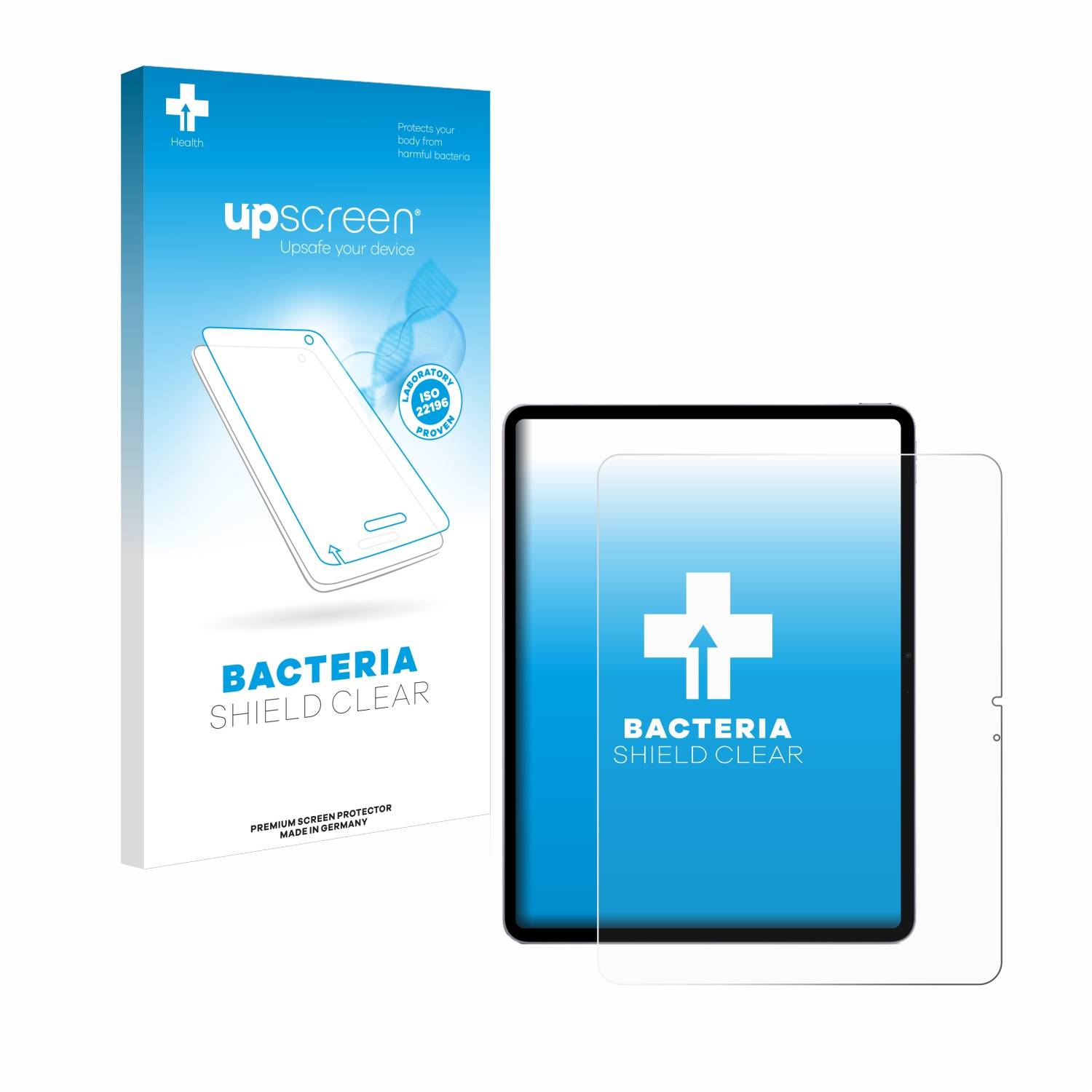 upscreen Bacteria Shield Schutzfolie für Apple iPad Air 13 WiFi 2024 - Antibakteriell