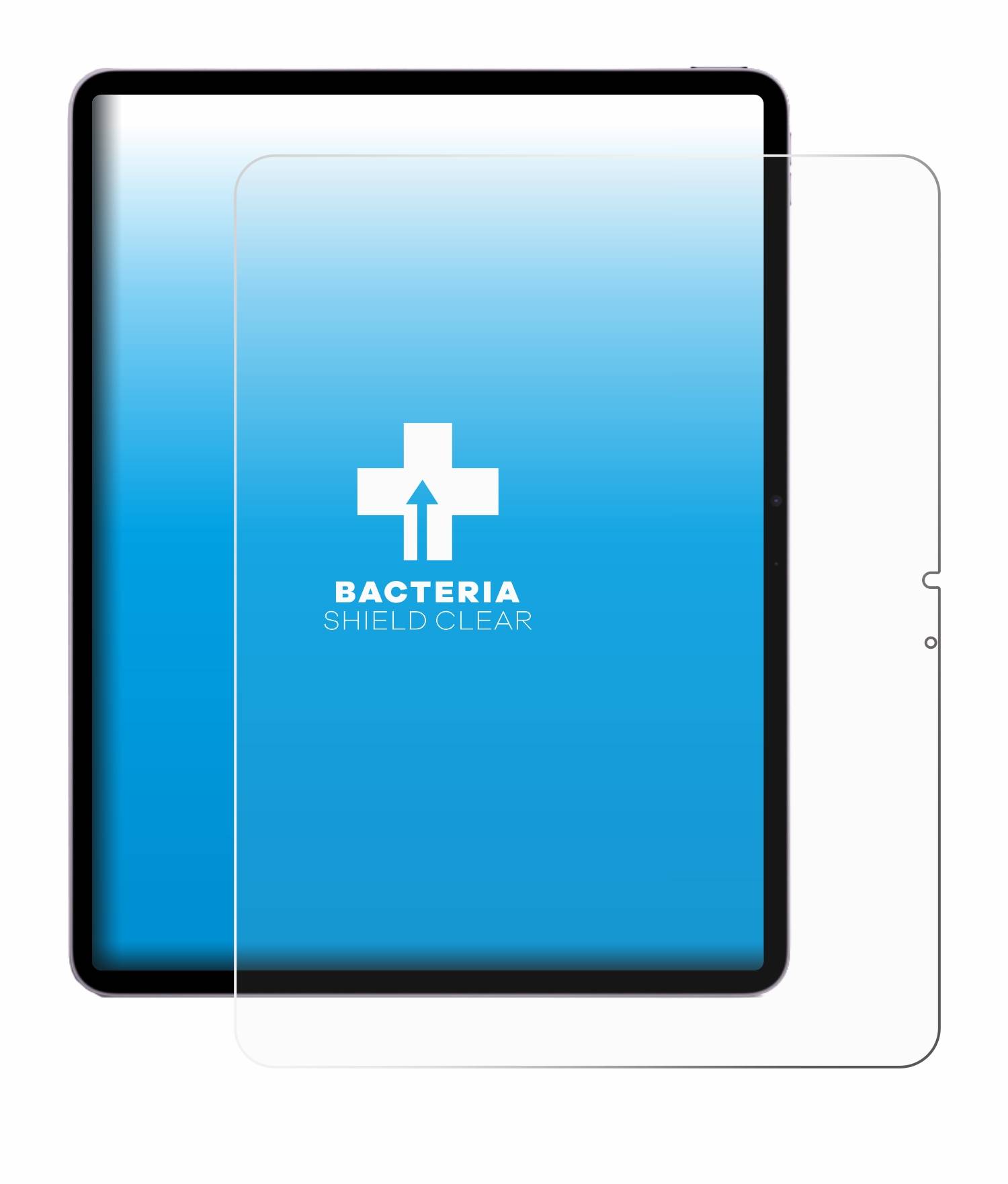 upscreen Bacteria Shield Schutzfolie für Apple iPad Air 13 WiFi 2024 - Antibakteriell