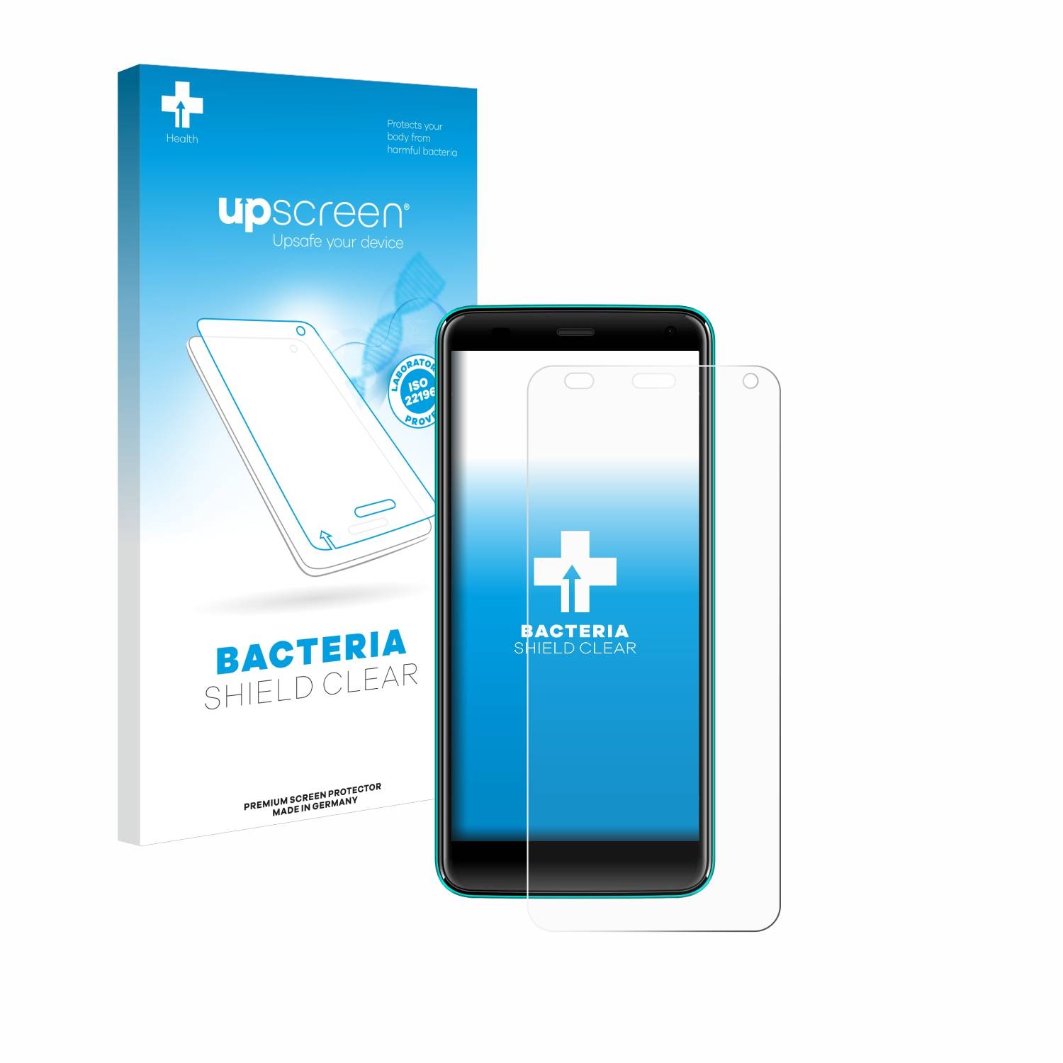 upscreen Bacteria Shield Schutzfolie für Logicom Le Hola FR - Antibakteriell
