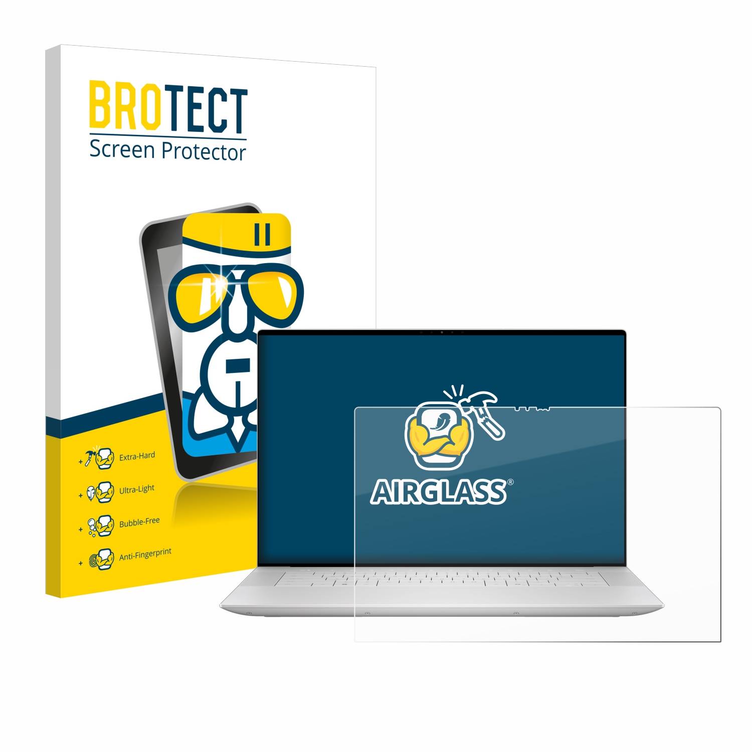 BROTECT AirGlass Glas Panzer-Folie für Dell XPS 16 4064 - Schutzglas