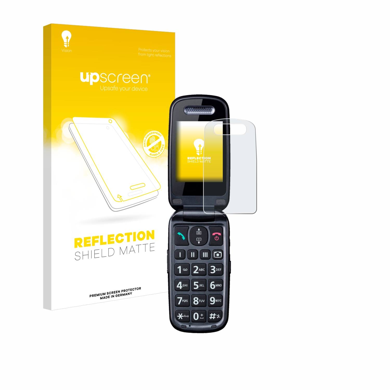 upscreen Reflection Shield Matt Schutzfolie für Panasonic KX-TU466