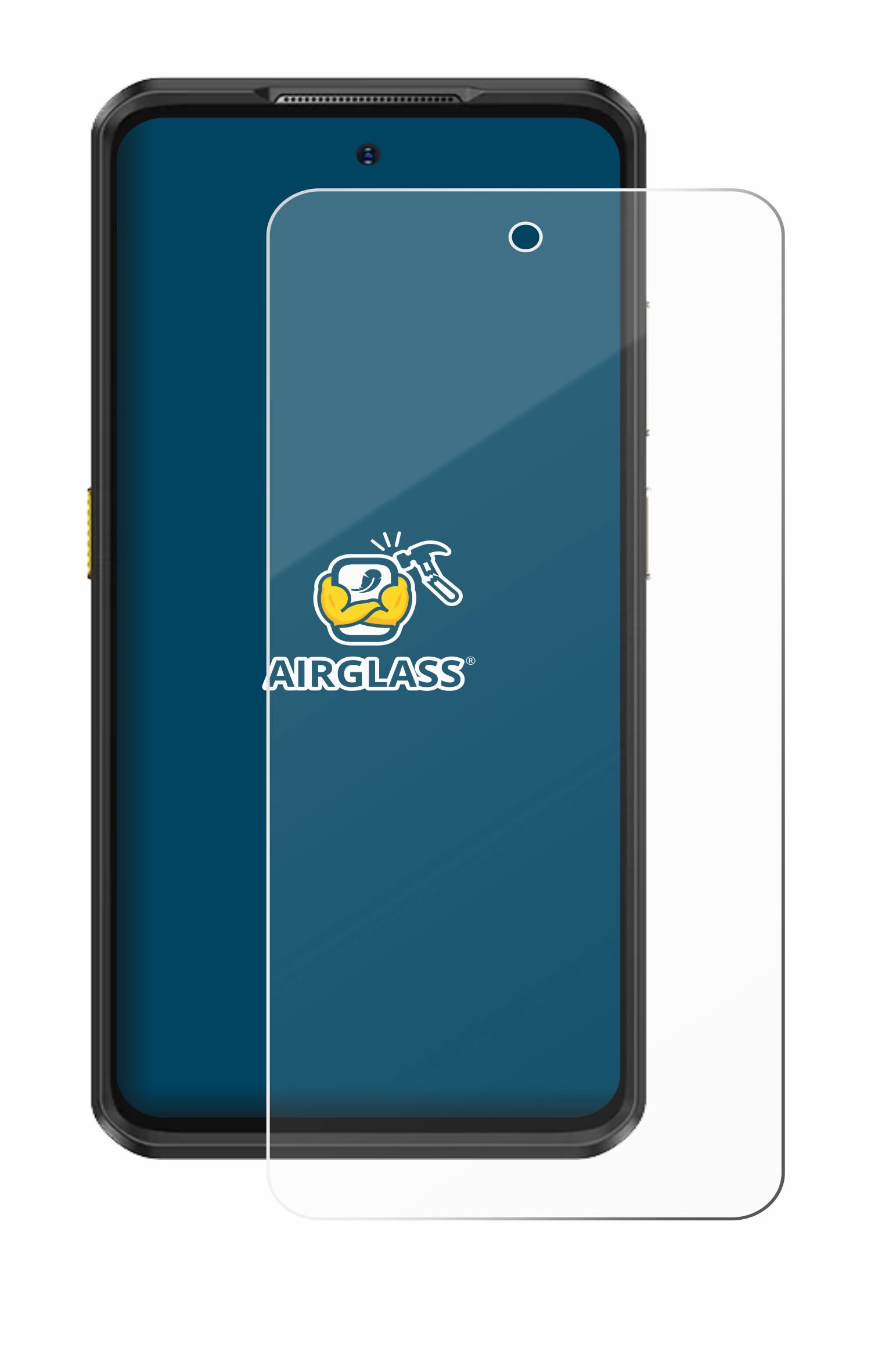 BROTECT AirGlass Flexible Schutz Glas Folie für Ulefone Armor 25T Pro Klar Transparent