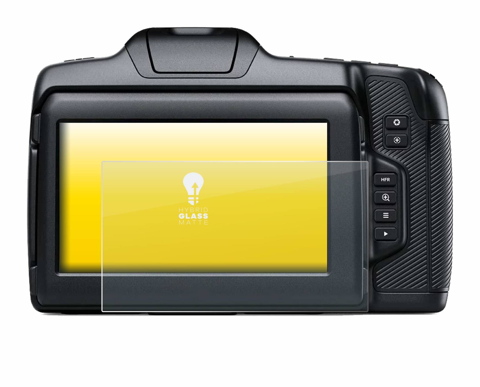 upscreen Hybrid Glas Matt Schutz-Folie für Blackmagic Pocket Cinema Camera 6K G2