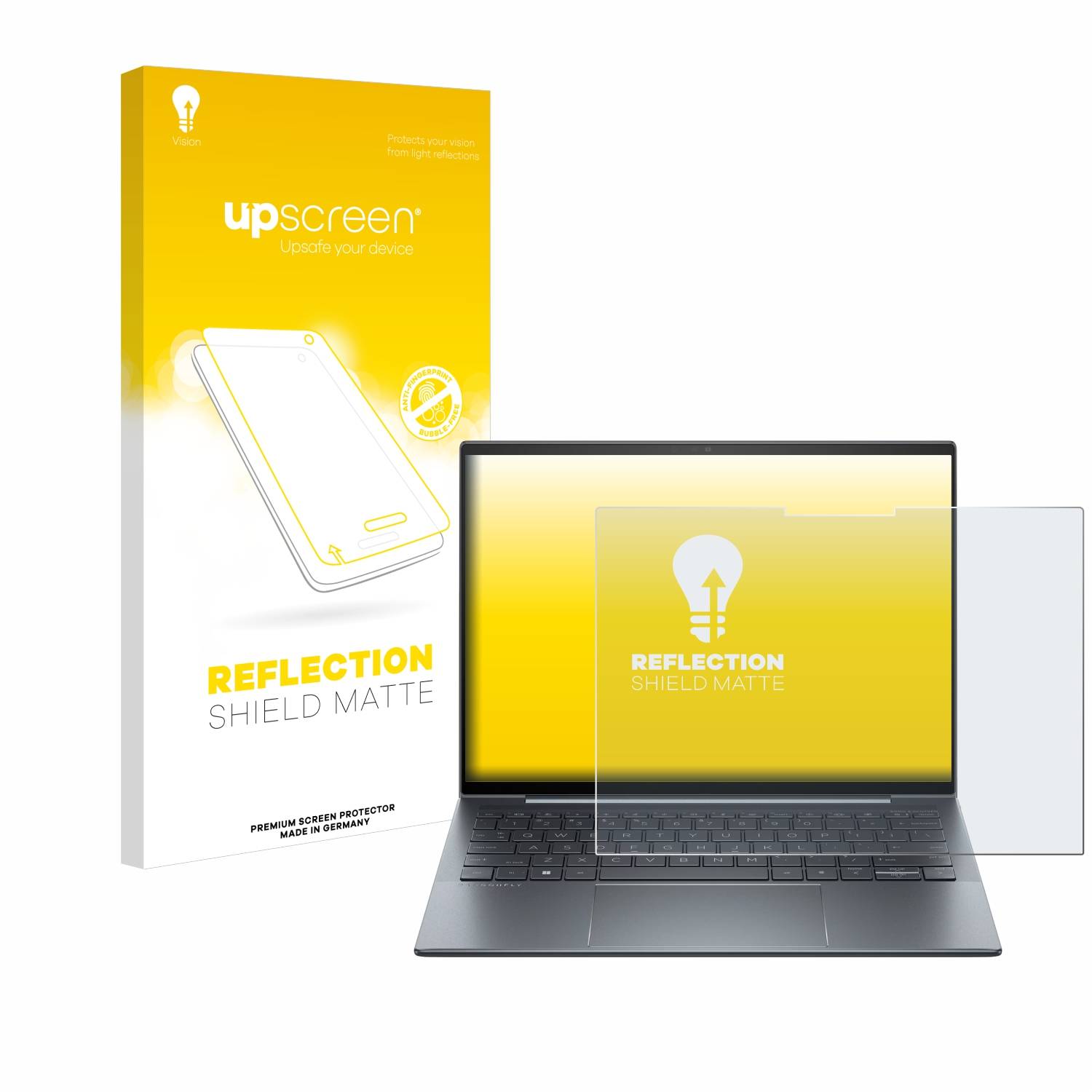 upscreen Reflection Shield Matt Schutzfolie für HP Dragonfly G4 Non-Touch