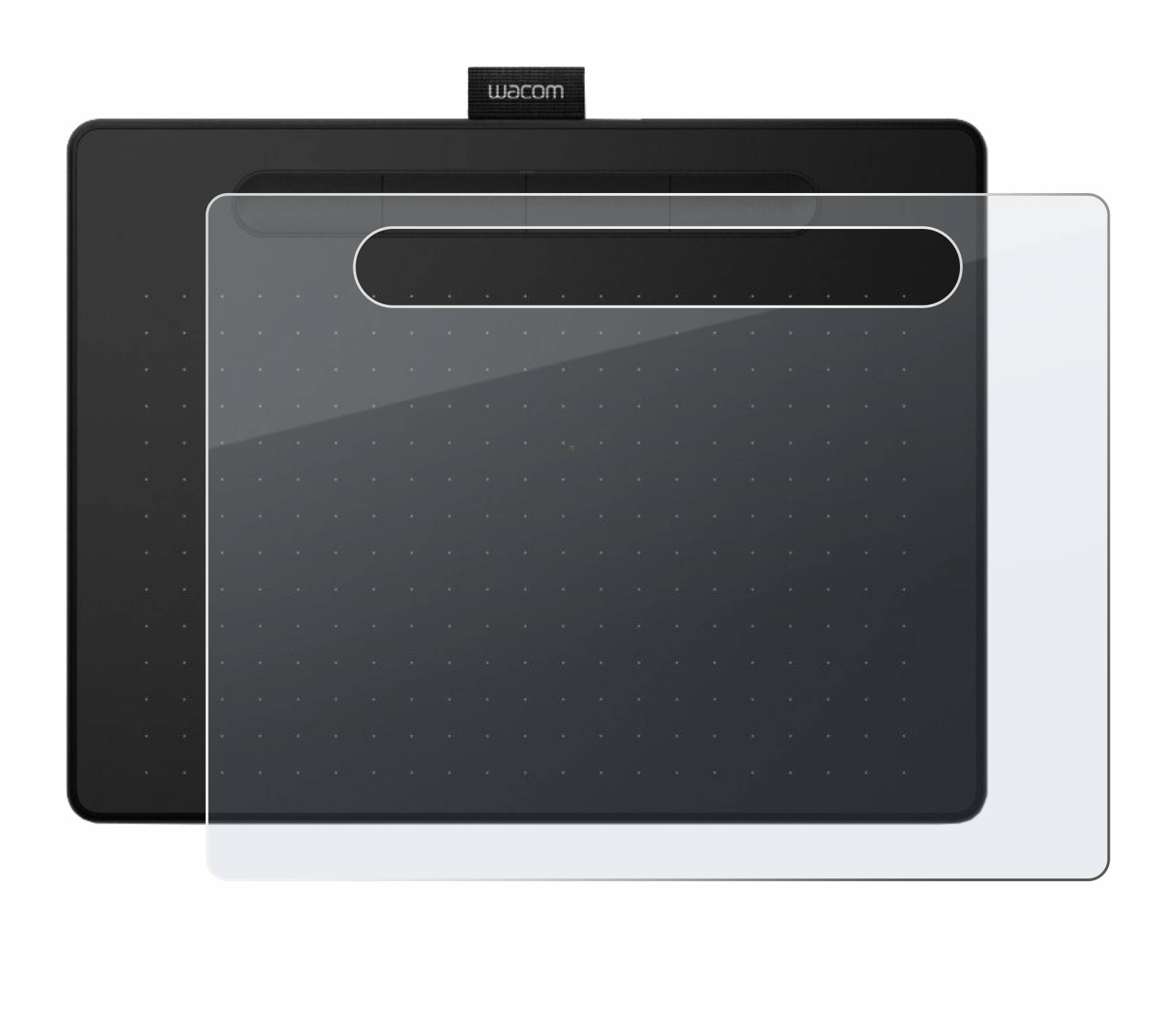 upscreen Flexible Schutz Glas Folie für Wacom Intuos M Schutzglas 9H Hybridglas Matt Entspiegelt