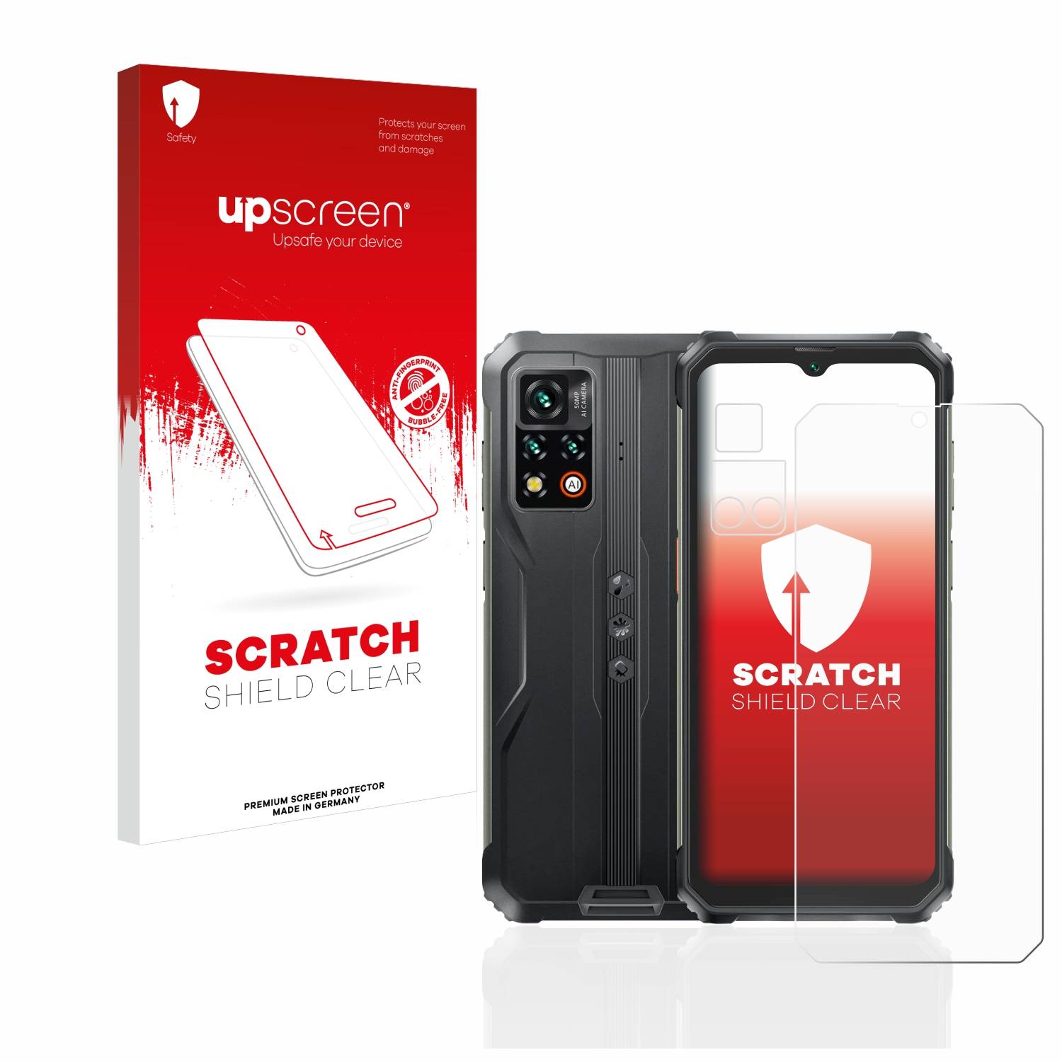 upscreen Schutzfolie für Blackview BV9200 (Display+Kamera) Kratzschutz Anti-Fingerprint Klar