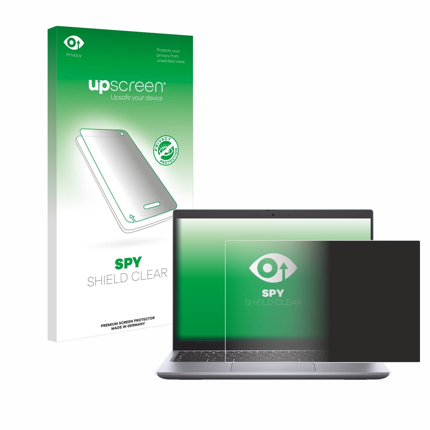 upscreen Blickschutzfolie für Dell Latitude 5430 Chromebook Anti-Spy Privacy Blaulichtschutz Sichtschutzfolie