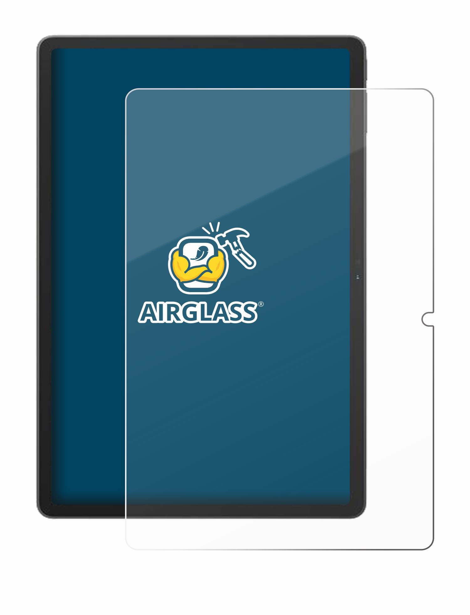 BROTECT AirGlass Flexible Schutz Glas Folie für Blackview Tab 16 Pro Klar Transparent