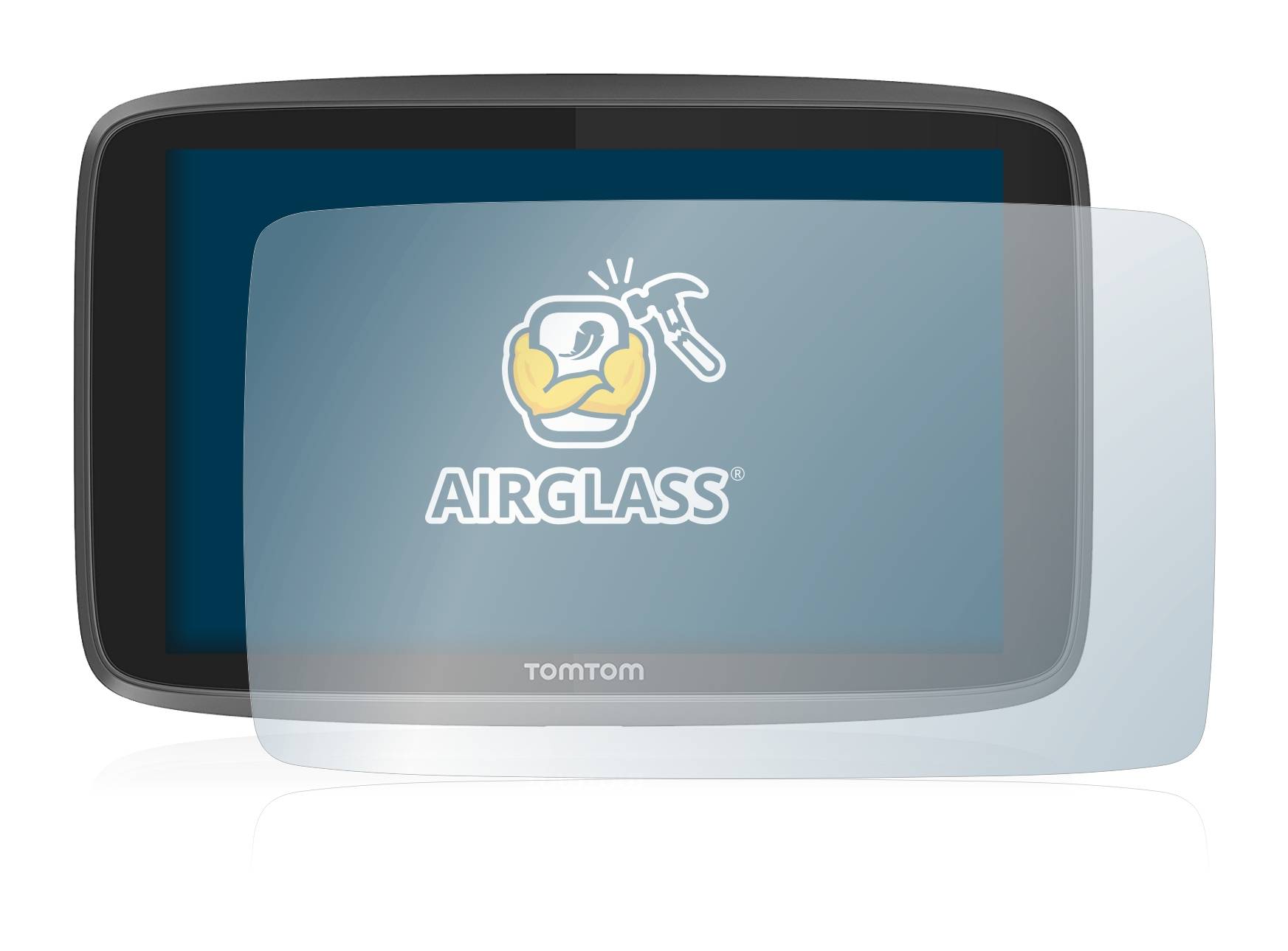 BROTECT AirGlass Flexible Schutz Glas Folie für TomTom Go Professional 6250 Klar Transparent