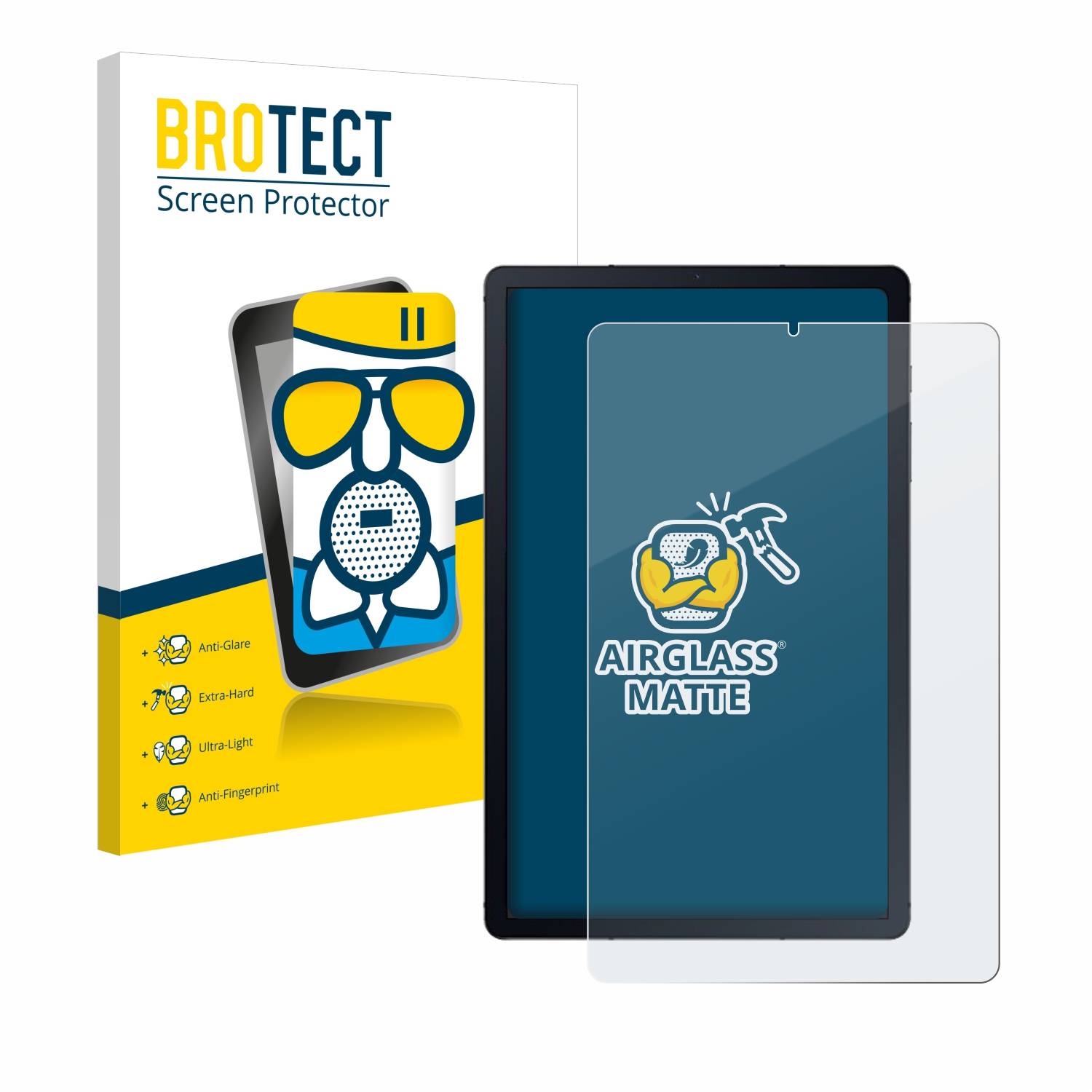 BROTECT AirGlass Matt Glas Schutz Folie für Samsung Galaxy Tab S6 Lite LTE 2024
