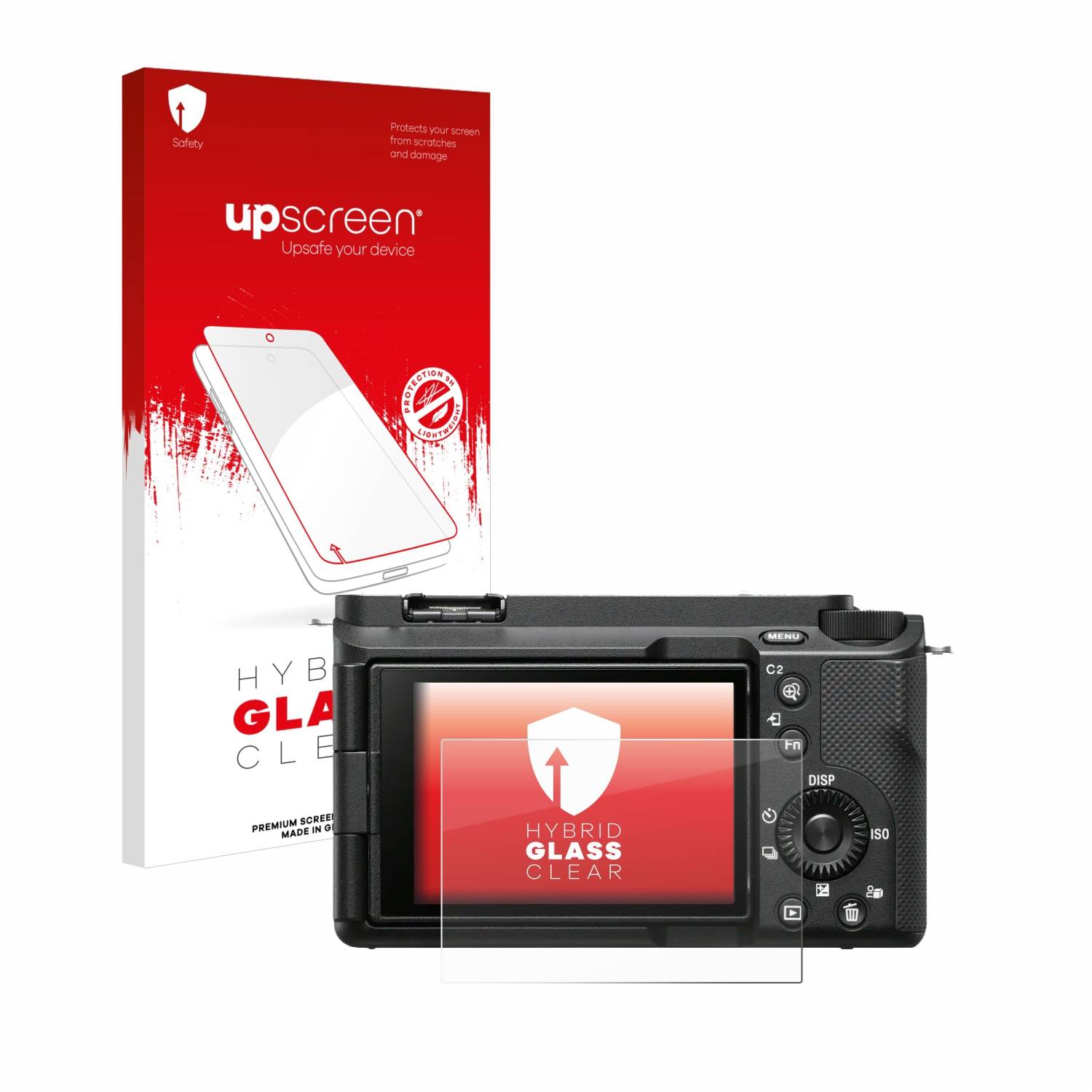 upscreen Flexible Schutz Glas Folie für Sony Alpha ZV-E1 Schutzglas 9H Hybridglas Klar
