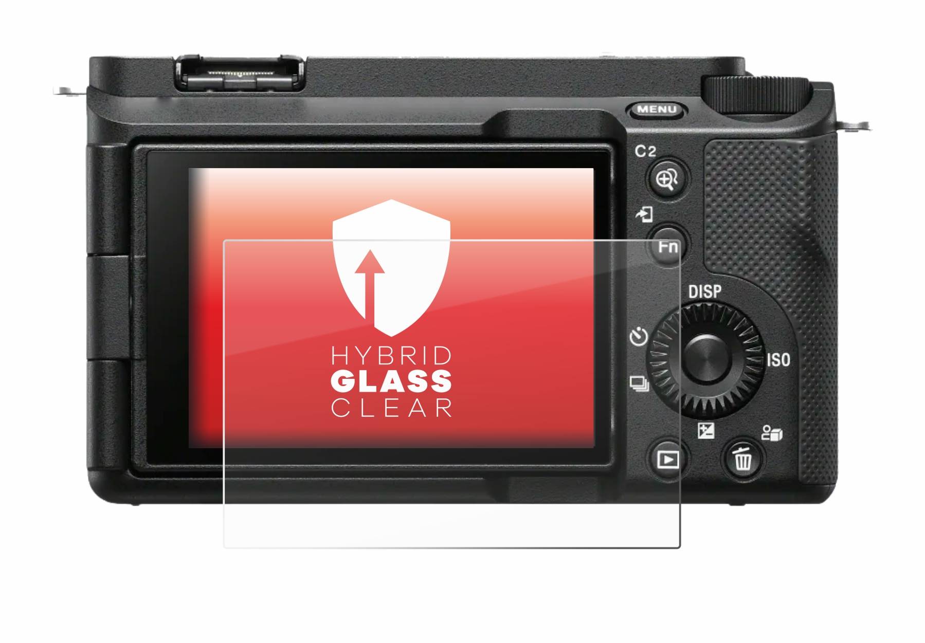 upscreen Flexible Schutz Glas Folie für Sony Alpha ZV-E1 Schutzglas 9H Hybridglas Klar