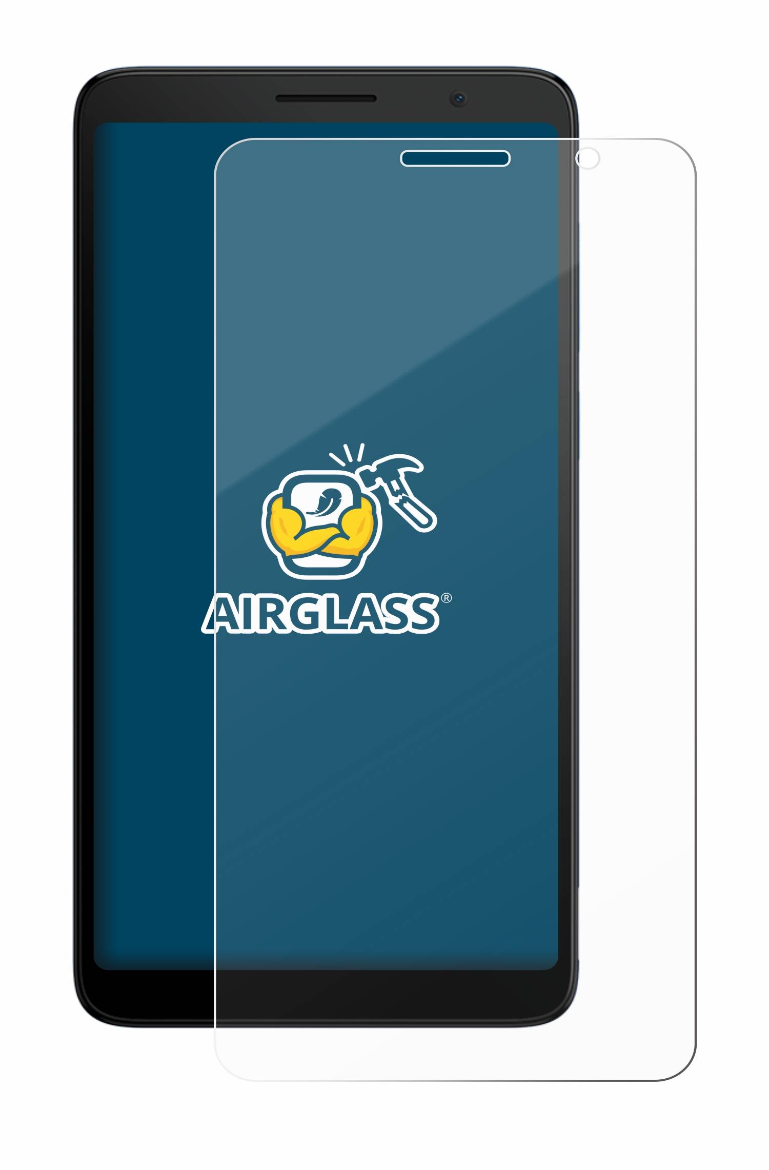 BROTECT AirGlass Flexible Schutz Glas Folie für TCL 501 Klar Transparent