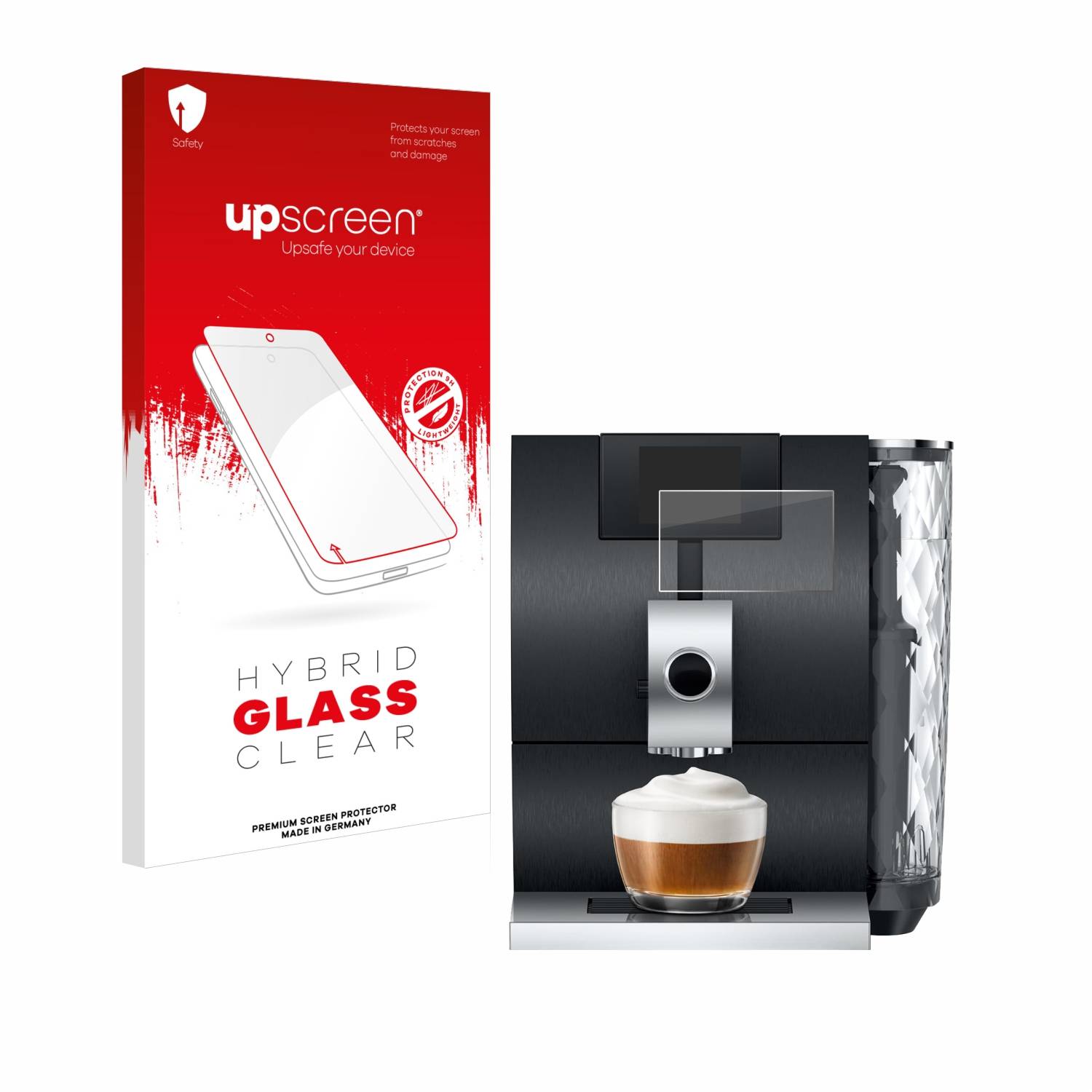 upscreen Hybrid Glas Schutz-Folie für Jura ENA 8