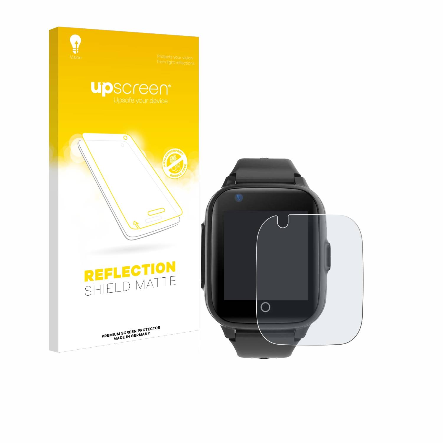 upscreen Reflection Shield Matt Schutzfolie für Leotec Kids Allo Plus 4G