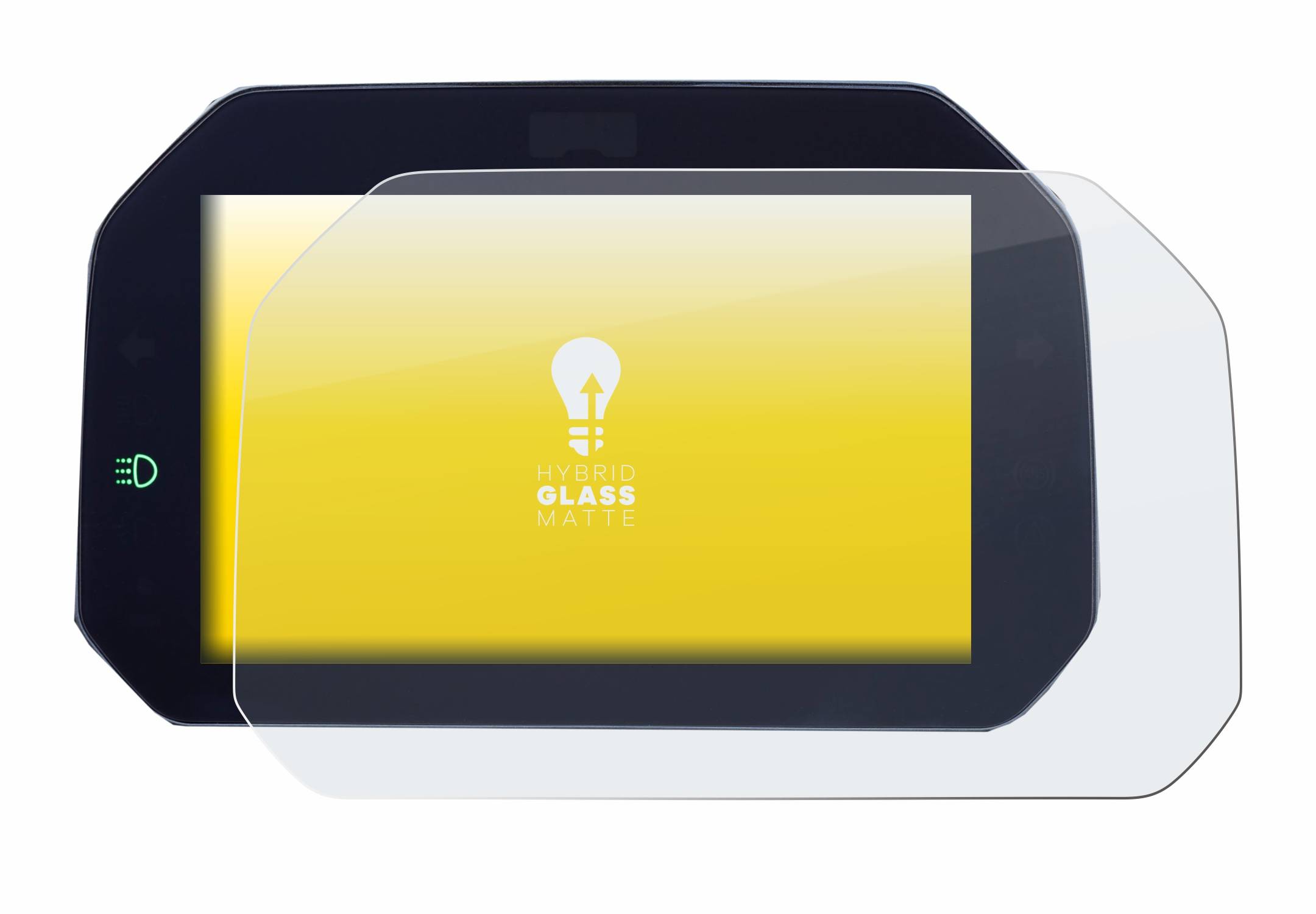 upscreen Hybrid Glas Matt Panzer-Folie für BMW R 1250 GS 2023 TFT 6.5