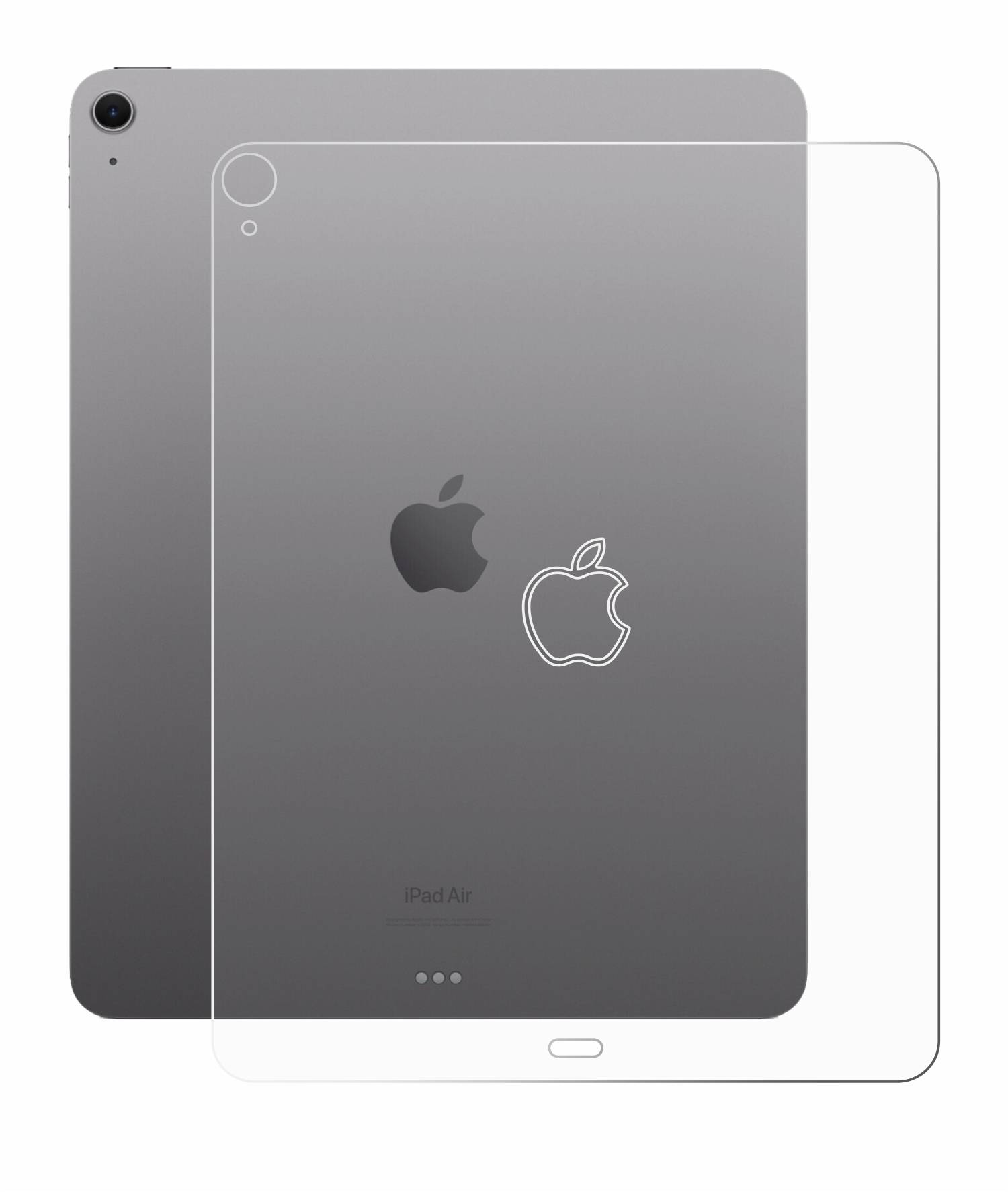 BROTECT Displayschutz-Folie für Apple iPad Air 13 WiFi 2024 (Rückseite)