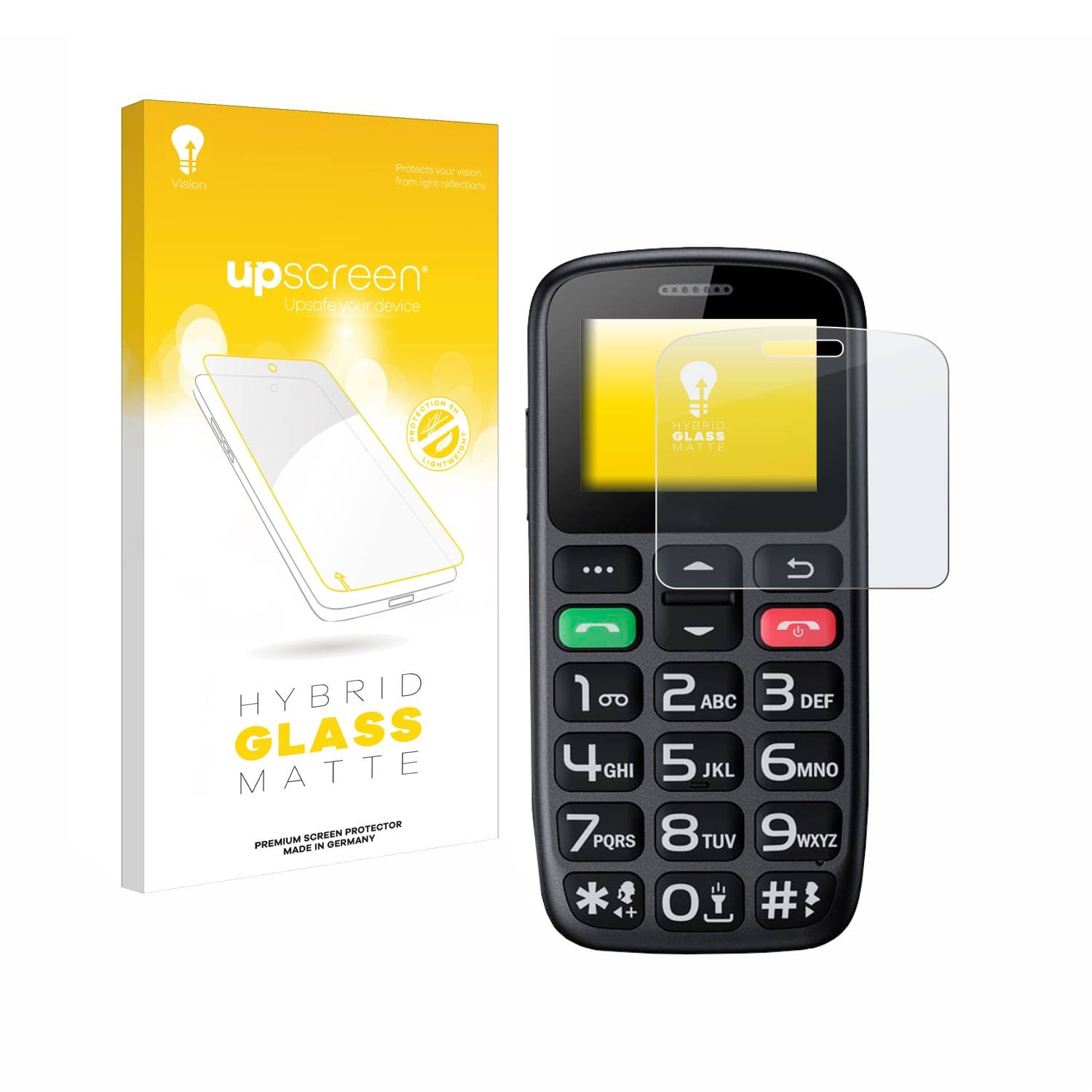 upscreen Hybrid Glas Matt Schutz-Folie für Sweetlink S2 Plus