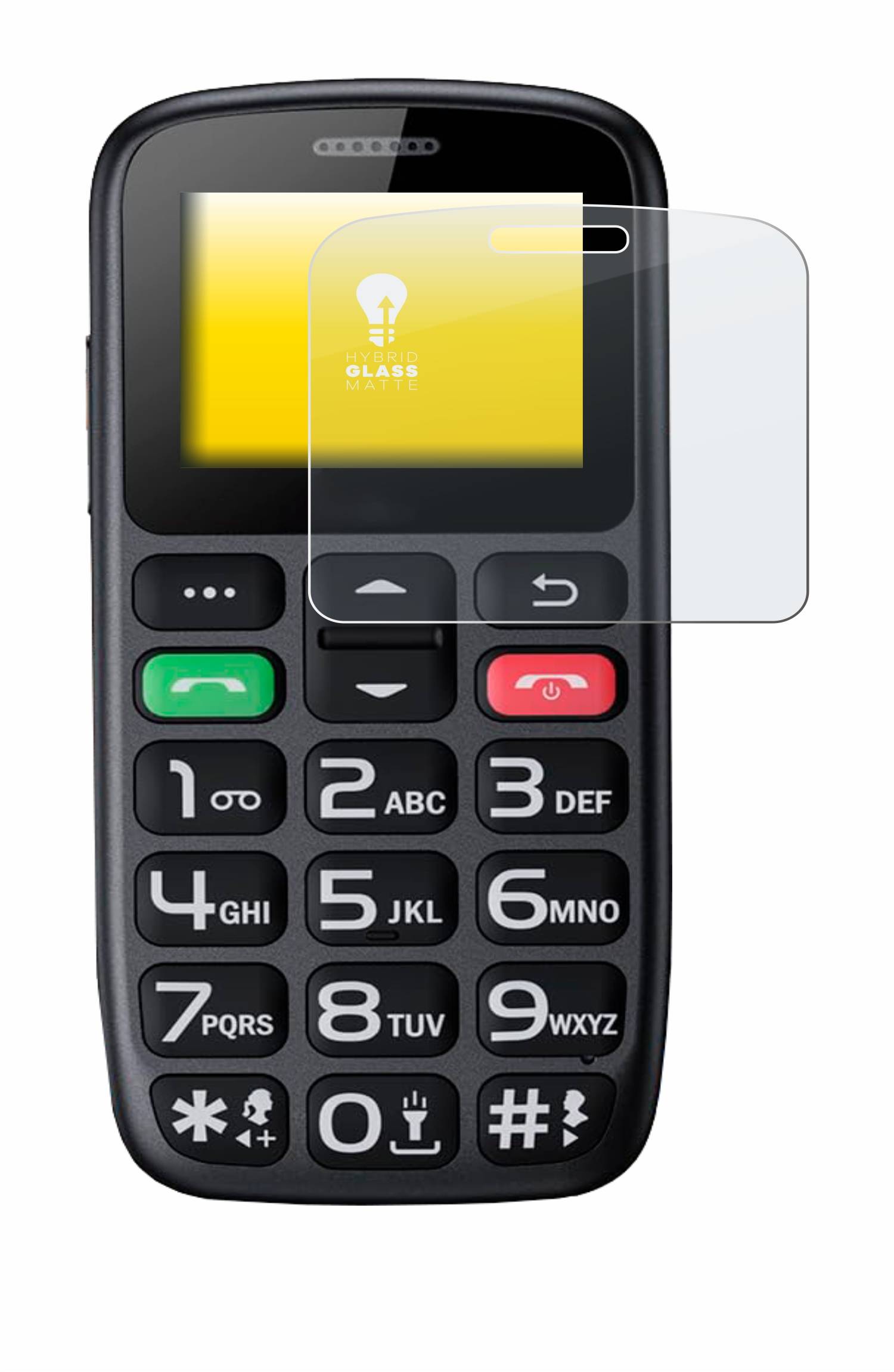 upscreen Hybrid Glas Matt Schutz-Folie für Sweetlink S2 Plus