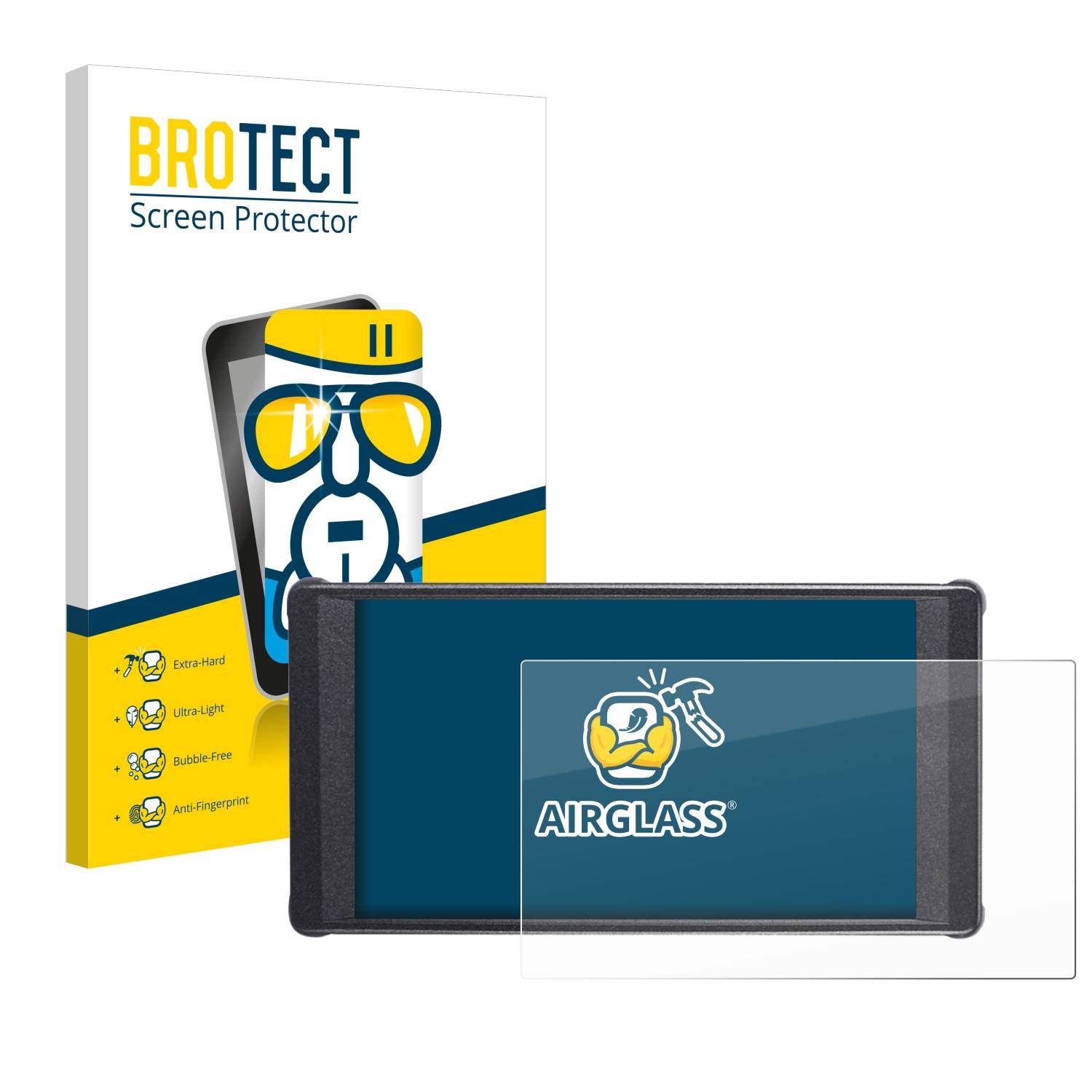 BROTECT AirGlass Flexible Schutz Glas Folie für Portkeys PT6 Klar Transparent
