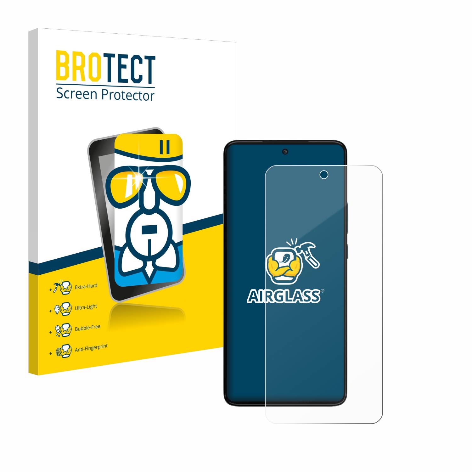 BROTECT AirGlass Glas Schutz-Folie für Motorola Moto G84 - Schutzglas