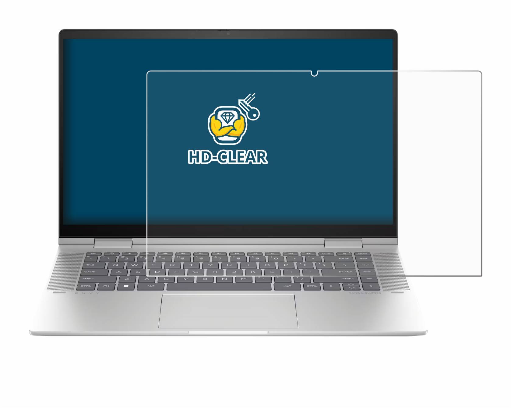 BROTECT Schutzfolie für HP Envy x360 2-in-1 15-fx Folie Klar Transparent