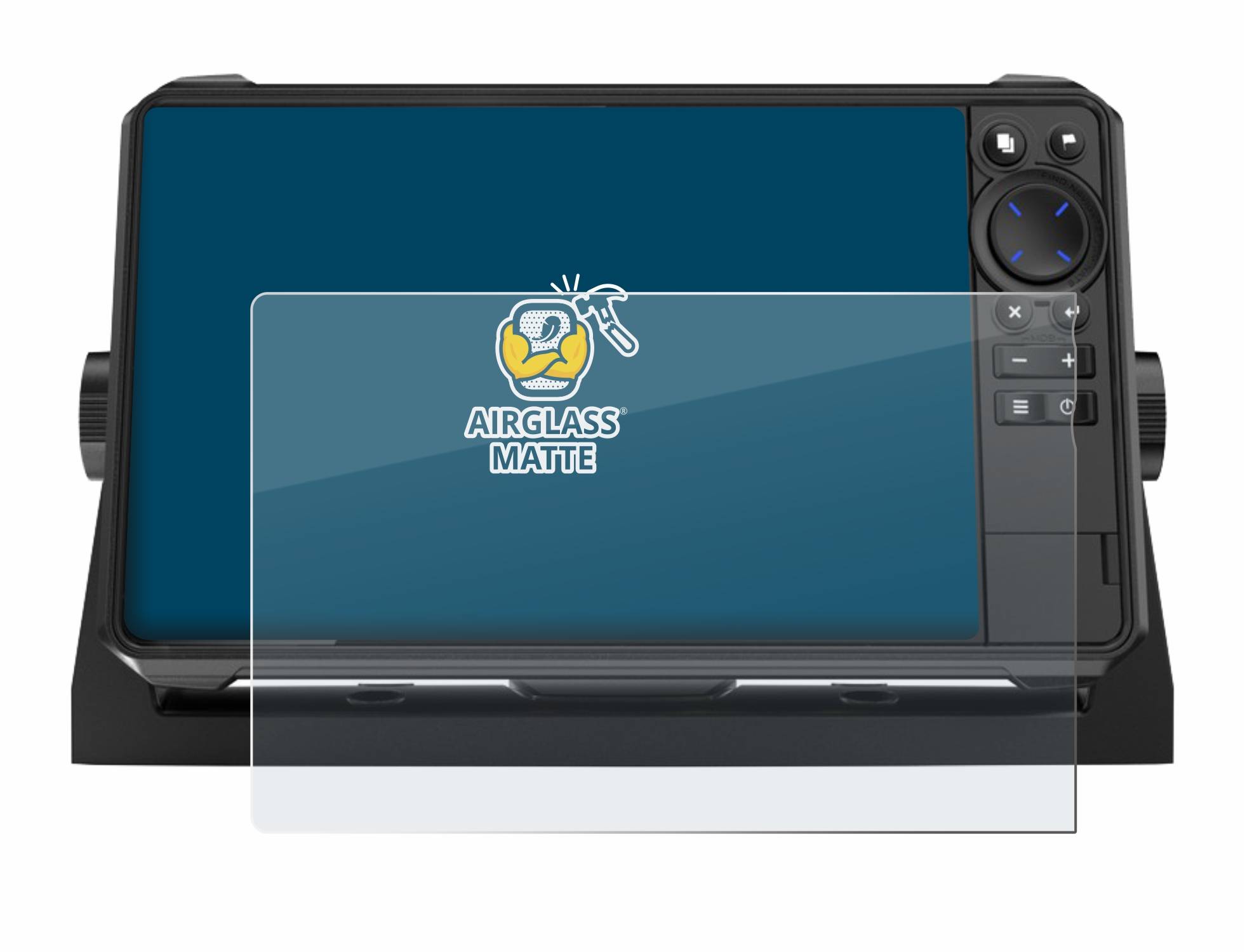 BROTECT AirGlass Matt Glas Panzer Folie für Lowrance HDS 9 Live Echolot