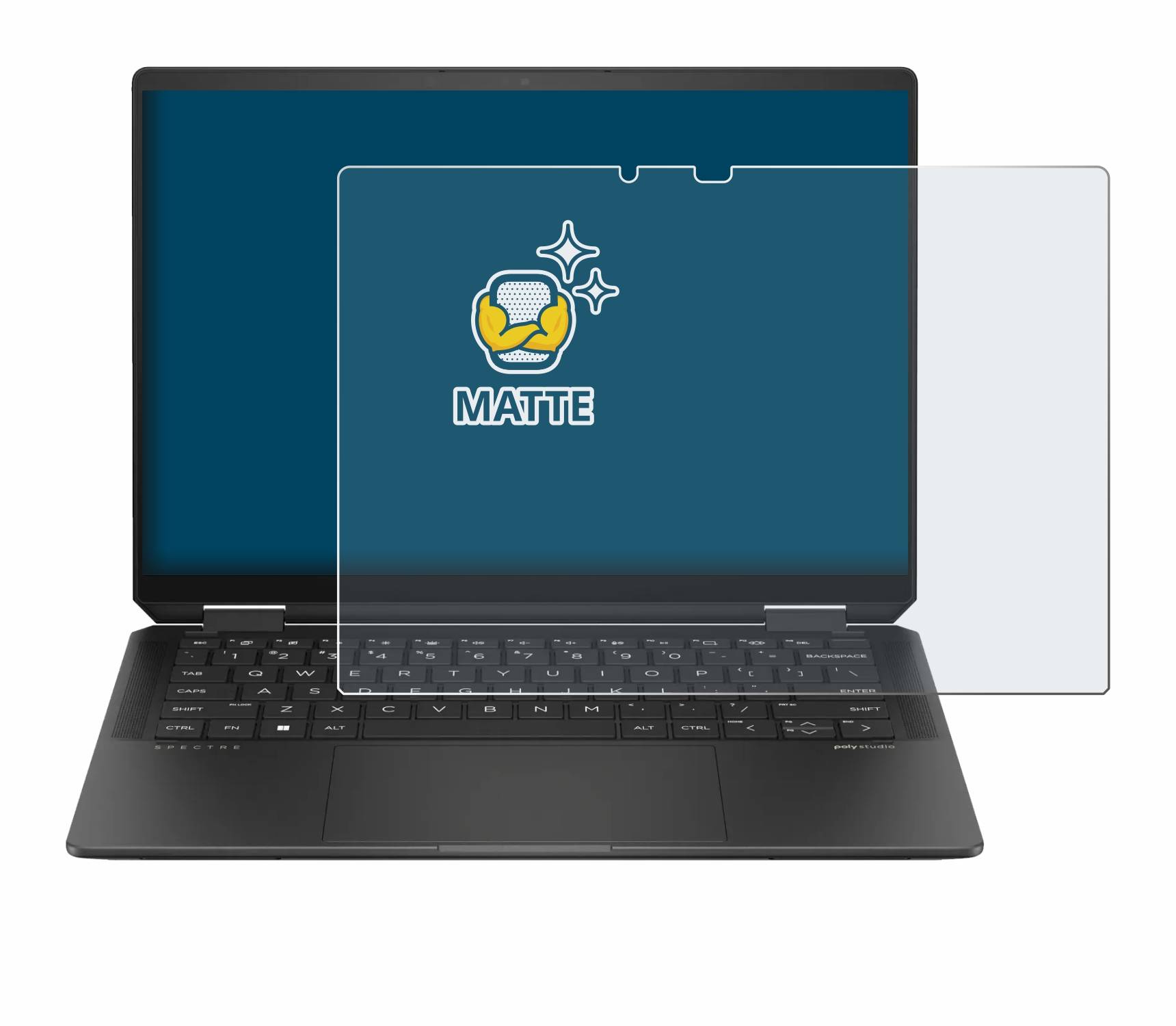 BROTECT Schutzfolie für HP Spectre x360 (14-e) 2024 Folie Matt Entspiegelt